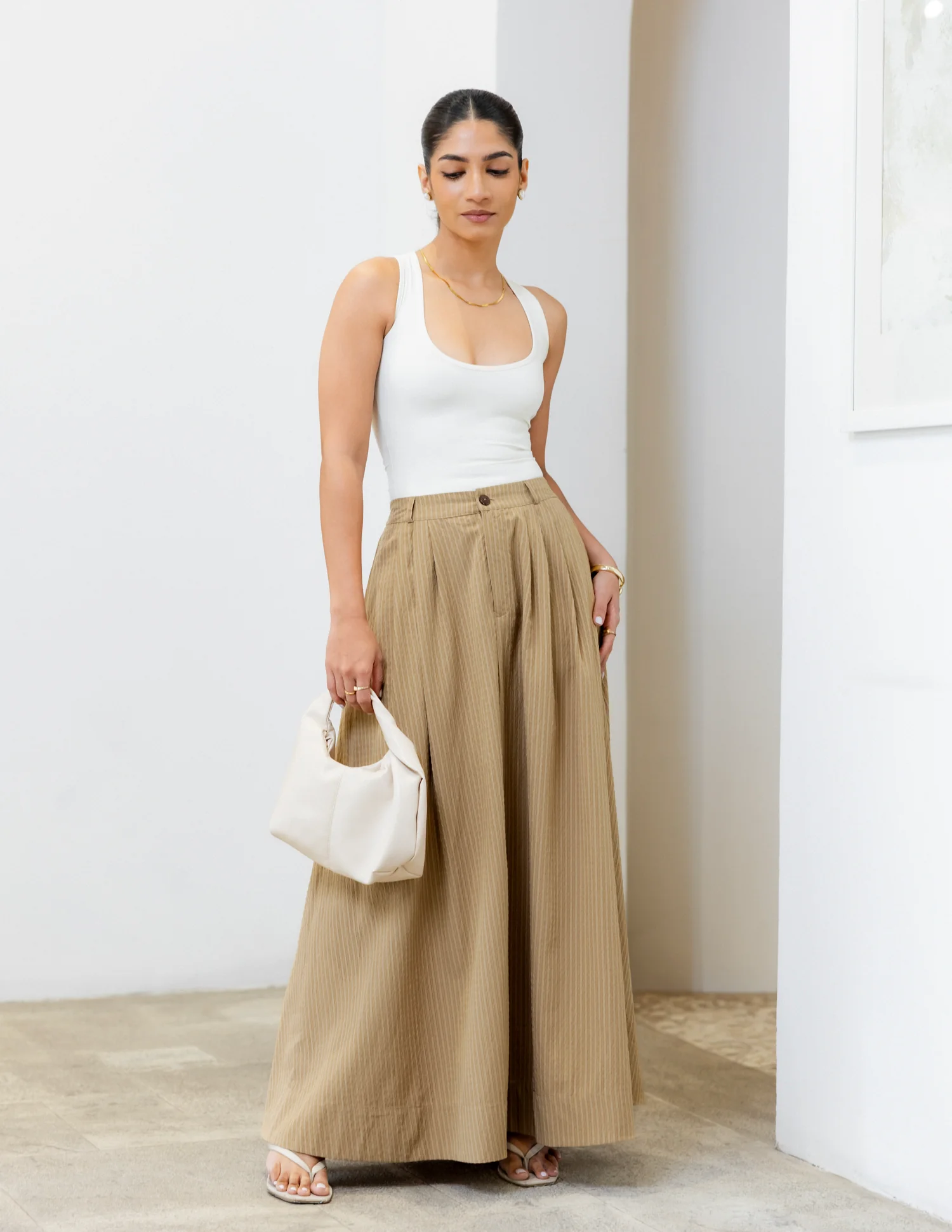 Back Elasticated Maxi Skirt - Image 4