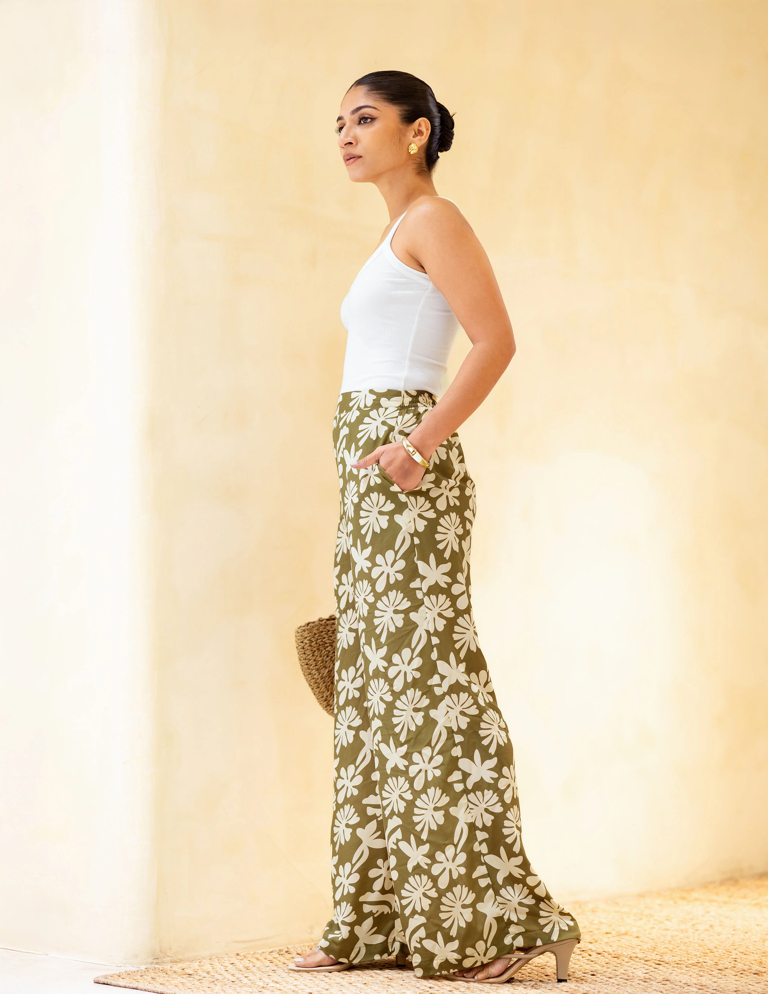 Back Elasticated Wide Leg Pant - Image 4