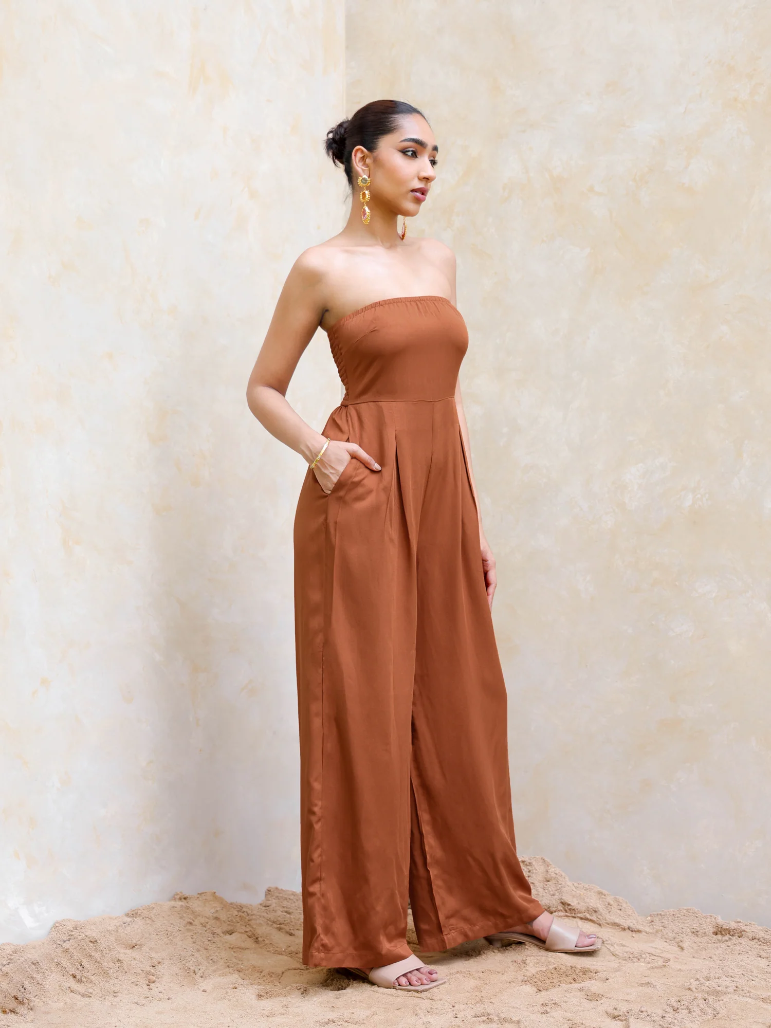 Back Smocking Jumpsuit - Image 5