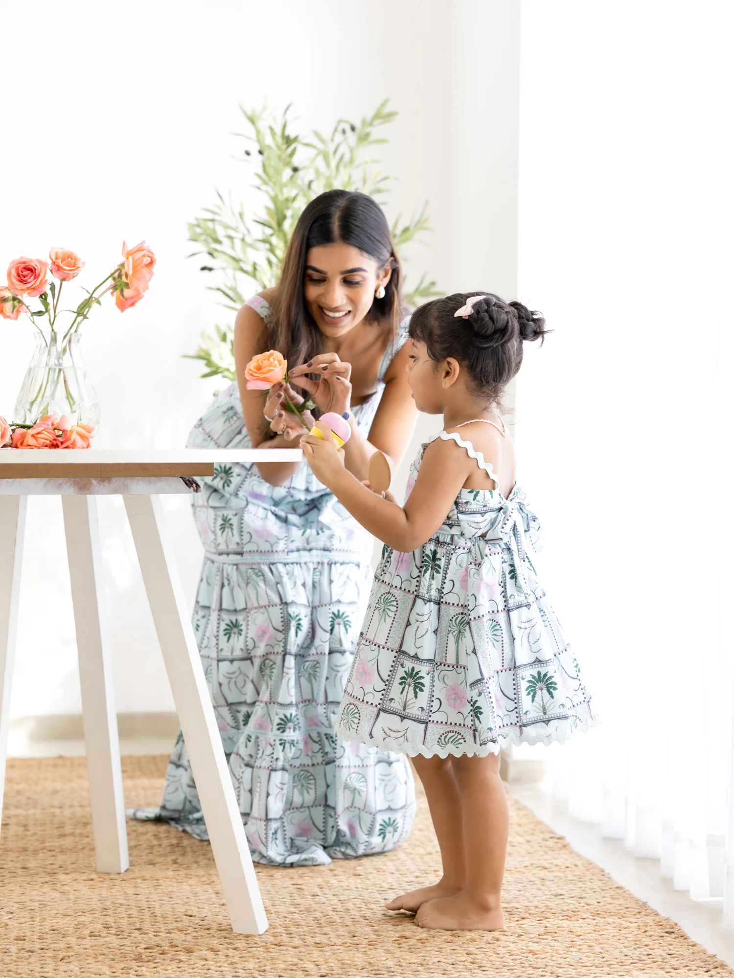 Back Smocking Tiered Maxi Dress - Image 2