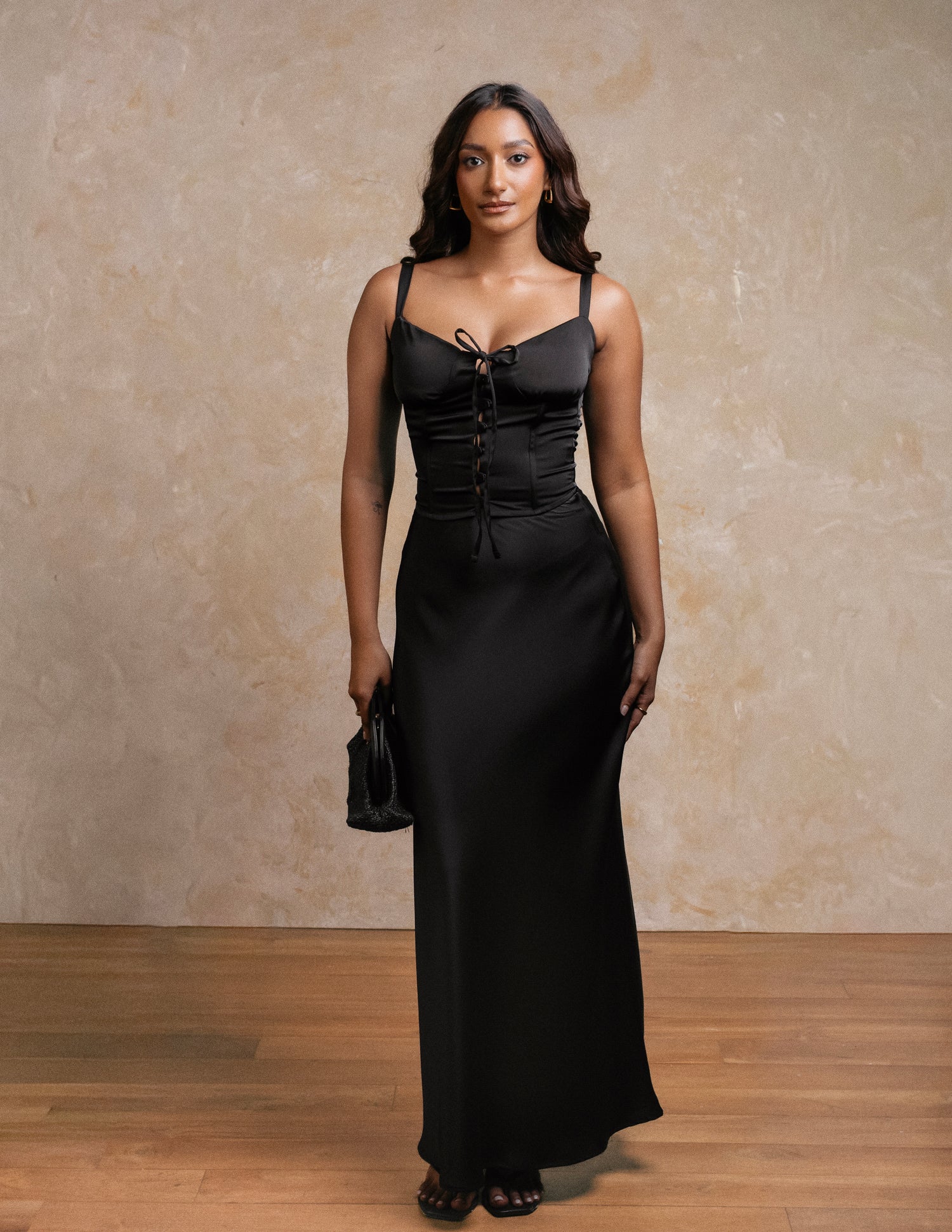 Back Tieup Button Down Corset Top - Image 3