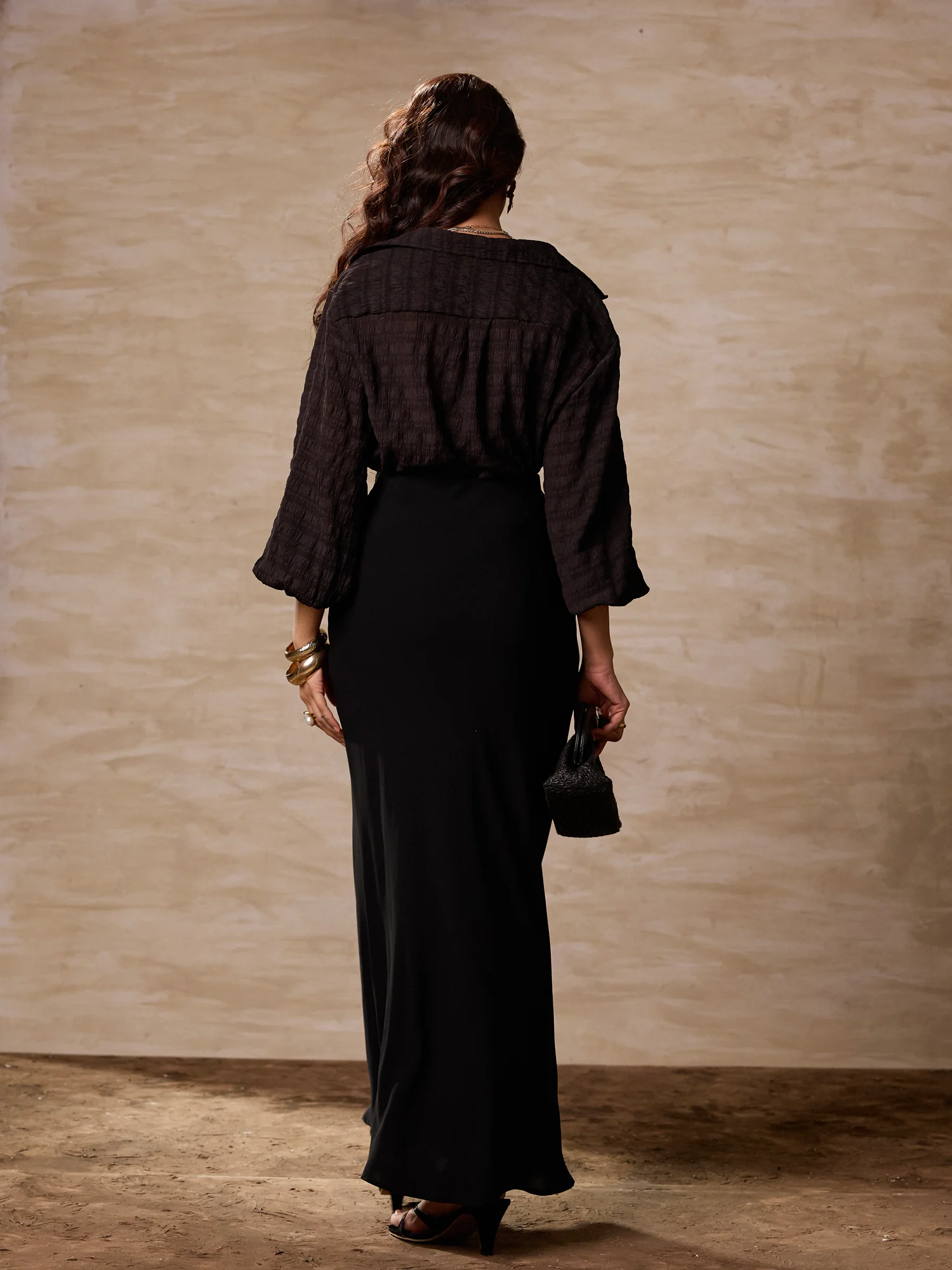 Balloon Sleeve Button Down Top - Image 3