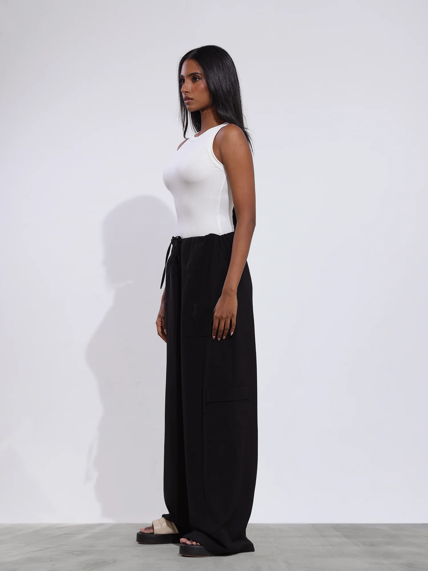 Beck High Neck Sleeveless Crop Top - Image 3
