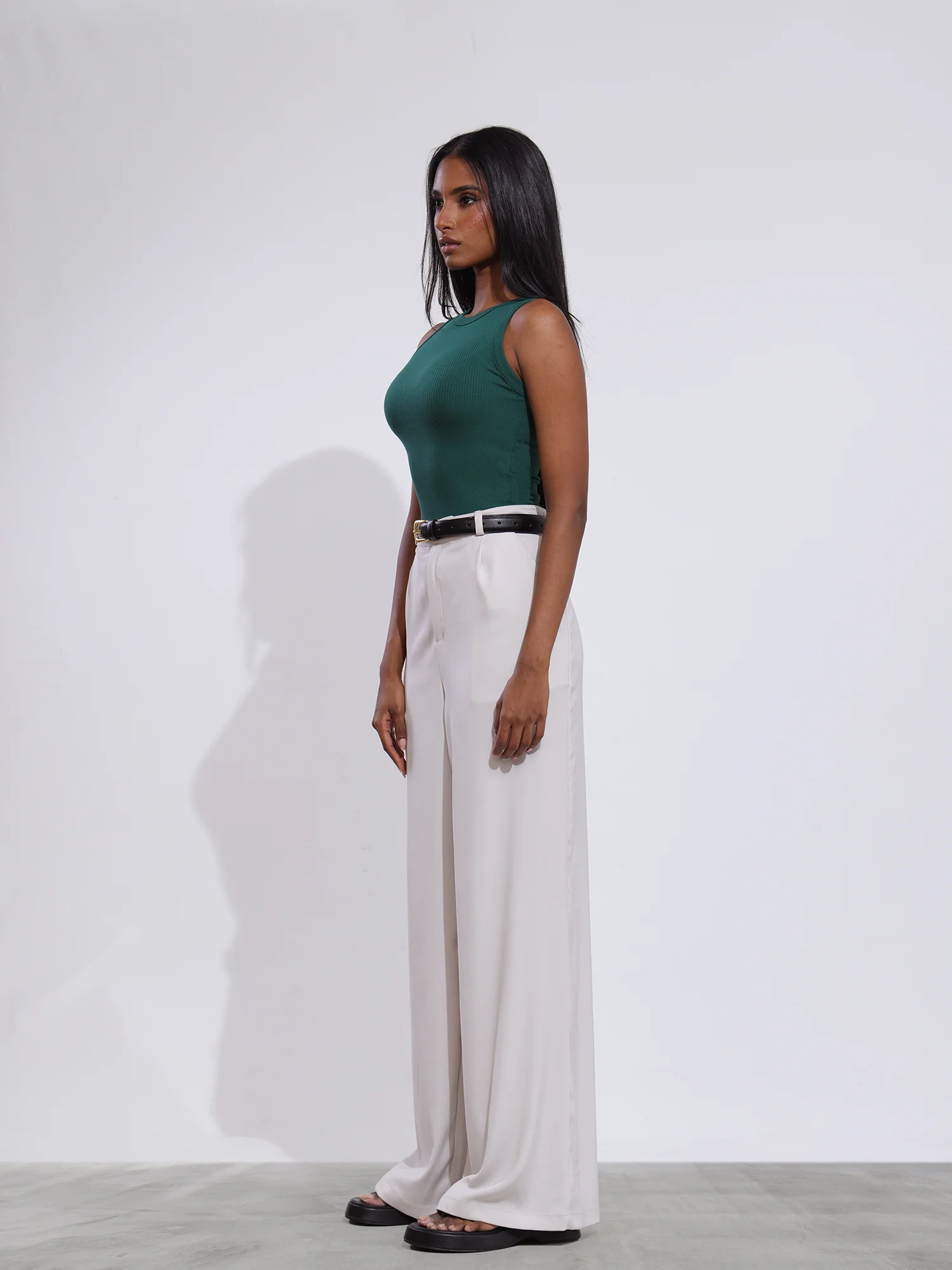Beck High Neck Sleeveless Crop Top - Image 2