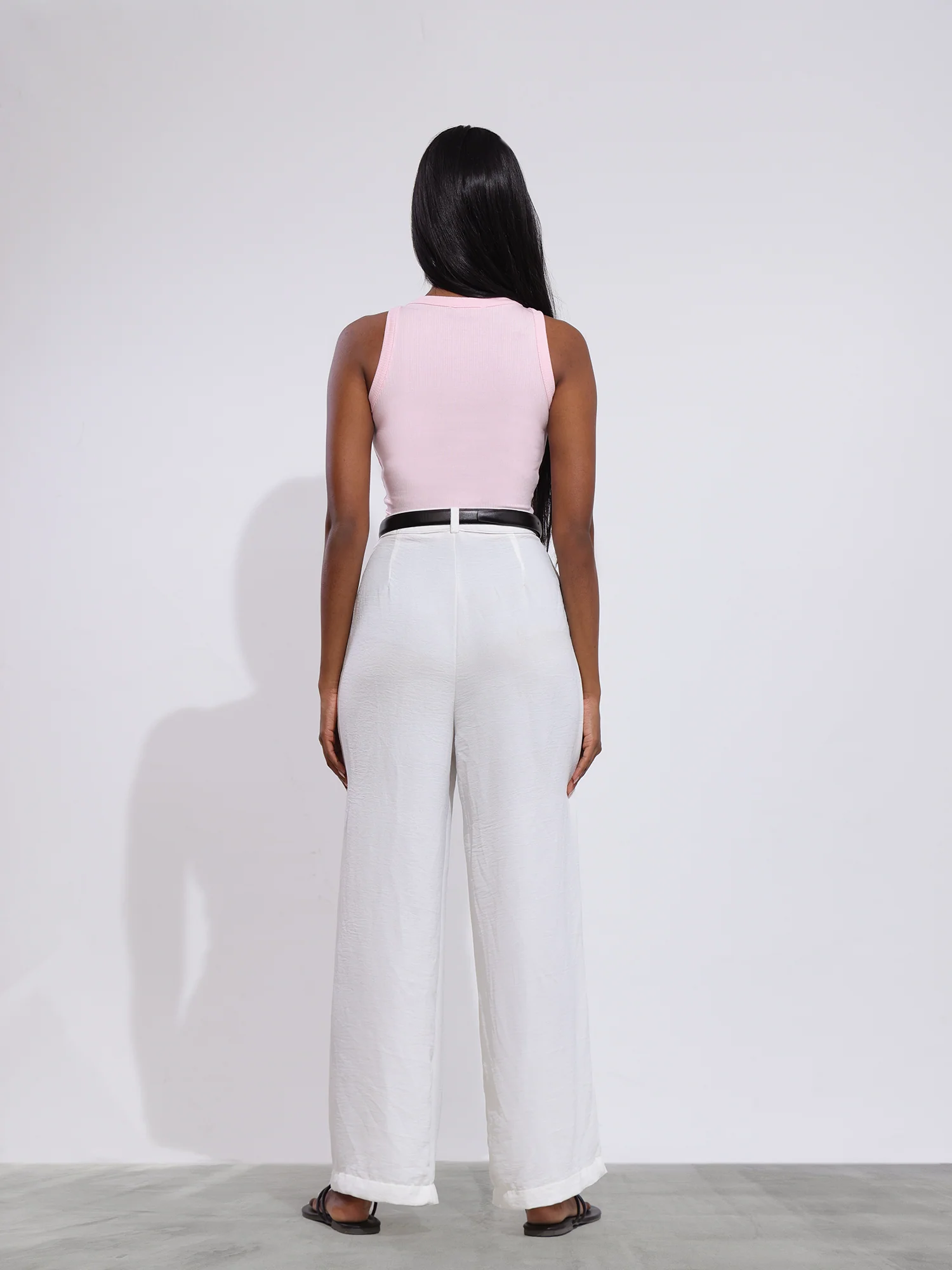 Beck High Neck Sleeveless Crop Top - Image 3