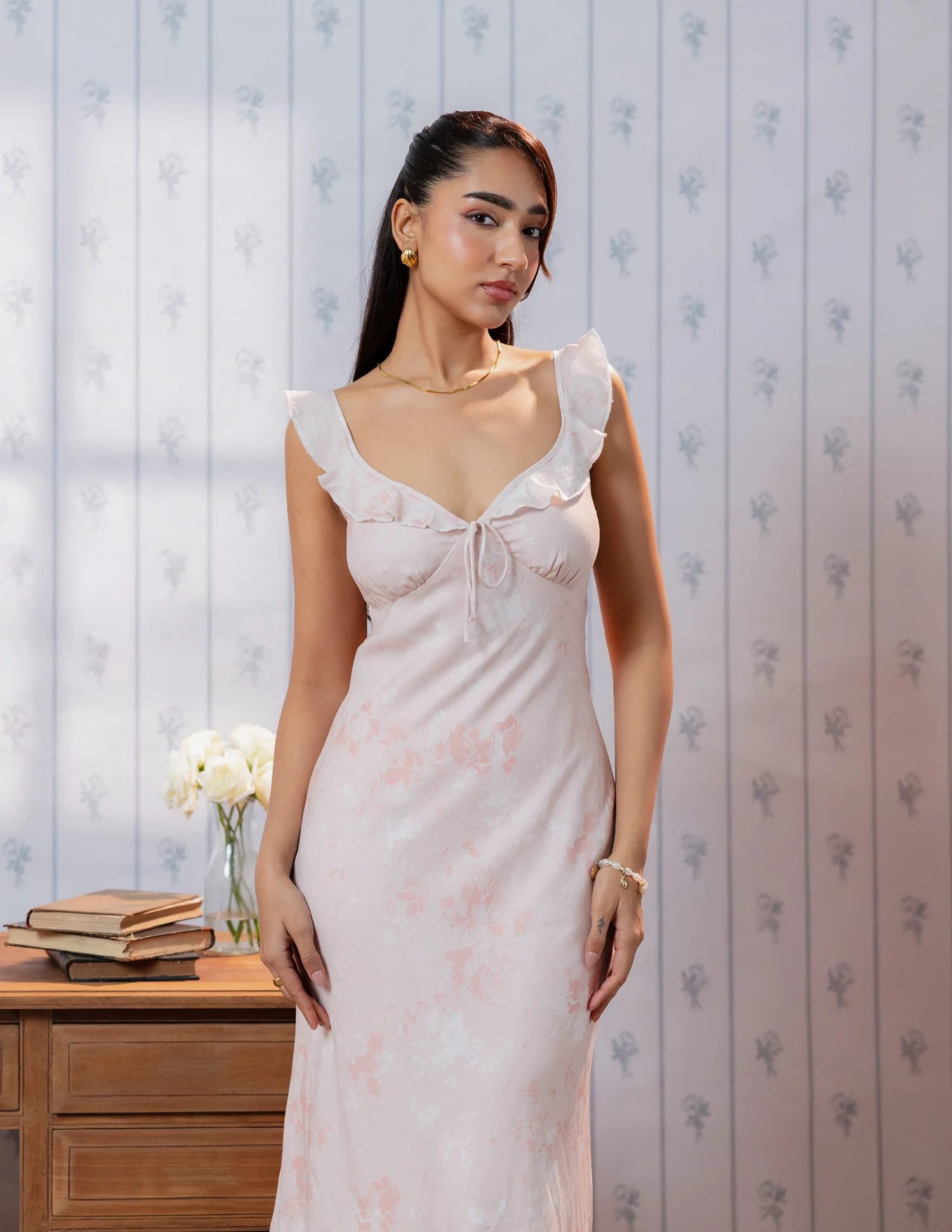 Bustier Detail Maxi Dress - Image 2