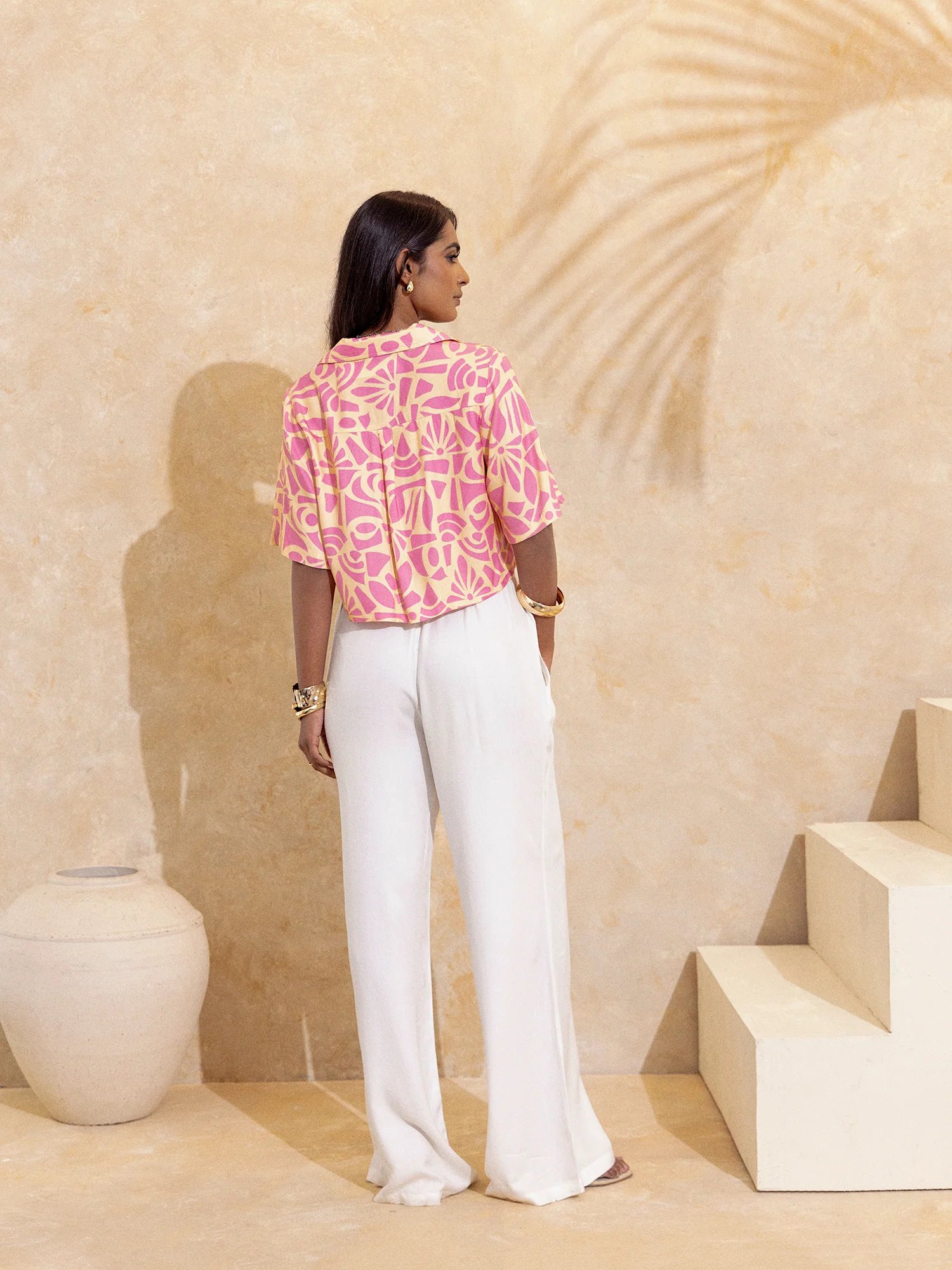 Button Down Crop Shirt - Image 2