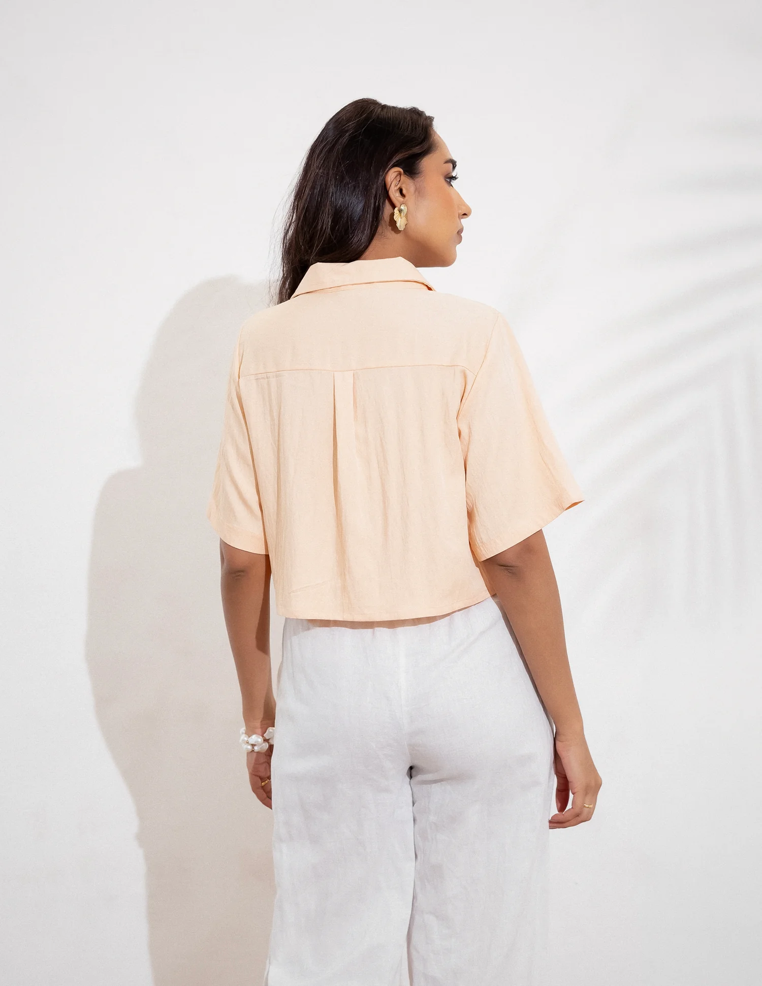 Button Down Crop Shirt - Image 2