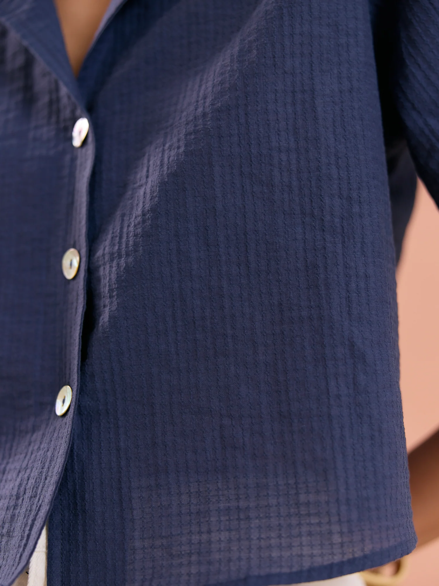 Button Down Crop Shirt - Image 2