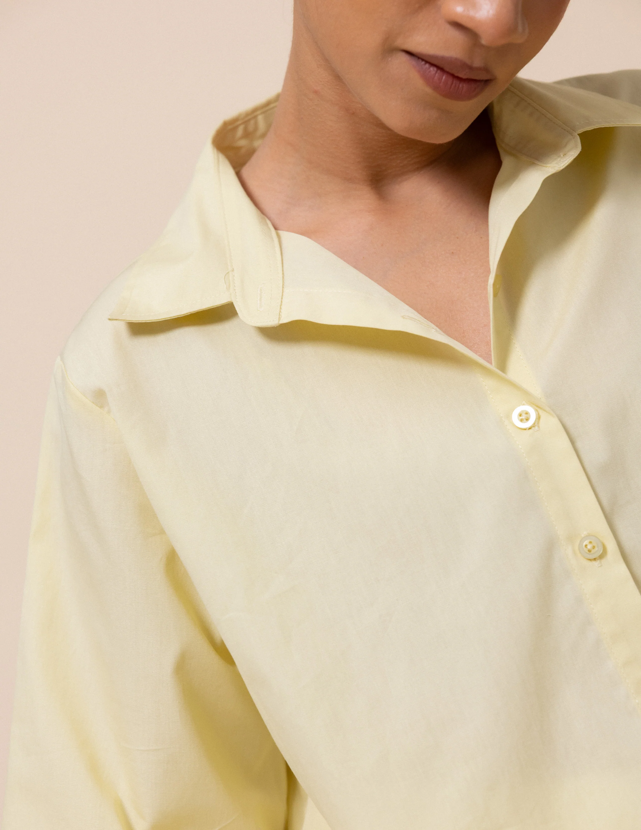 Button Down Cropped Shirt - Image 2