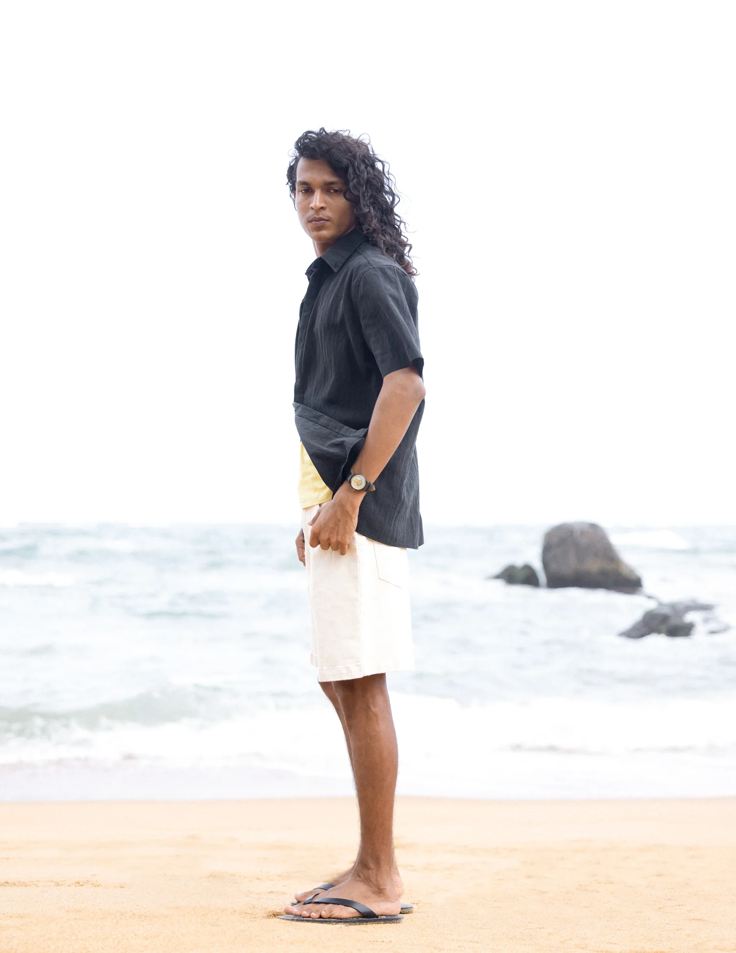 Btton down hidden placket shirt - Image 2