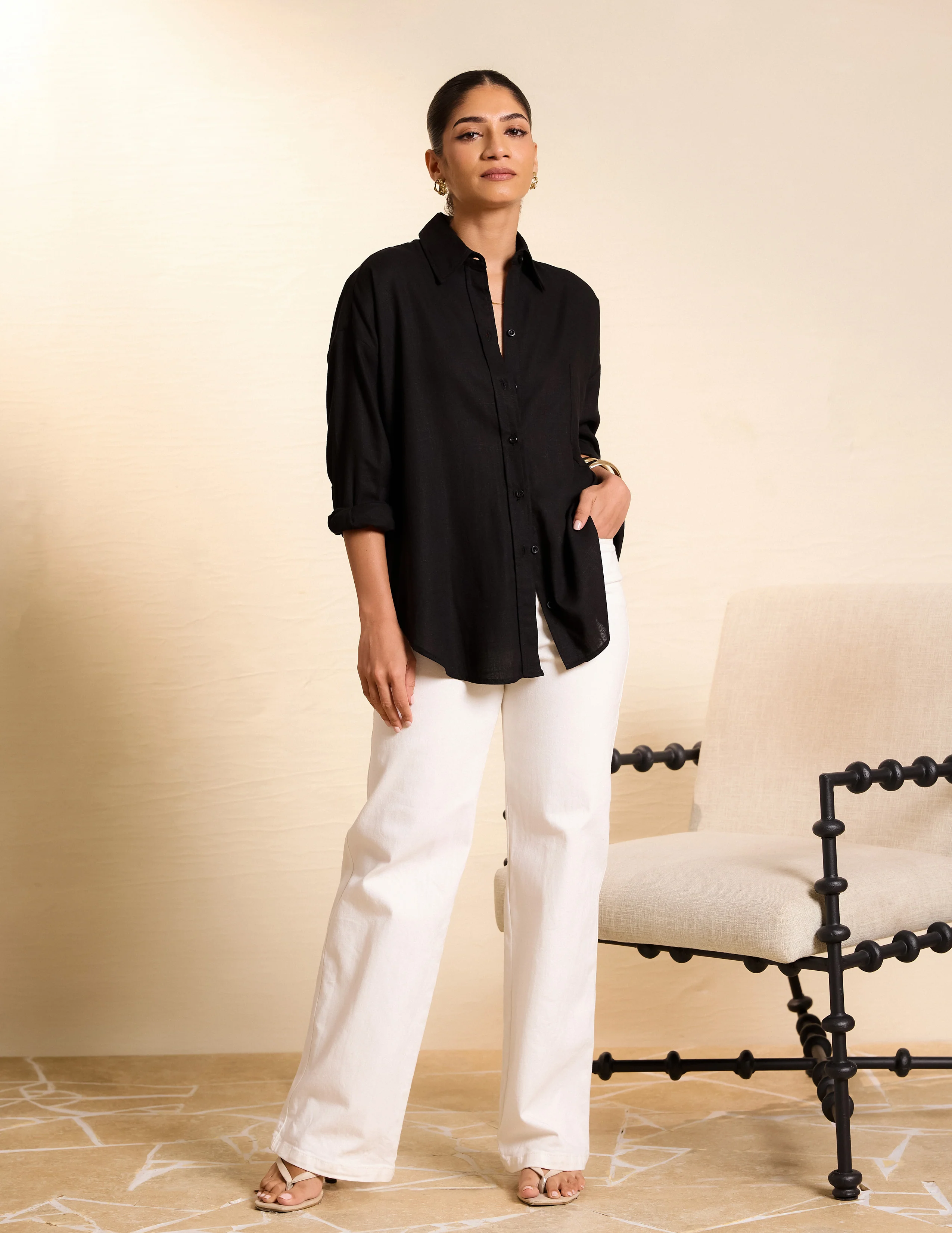 Button Down Oversize Shirt - Image 3