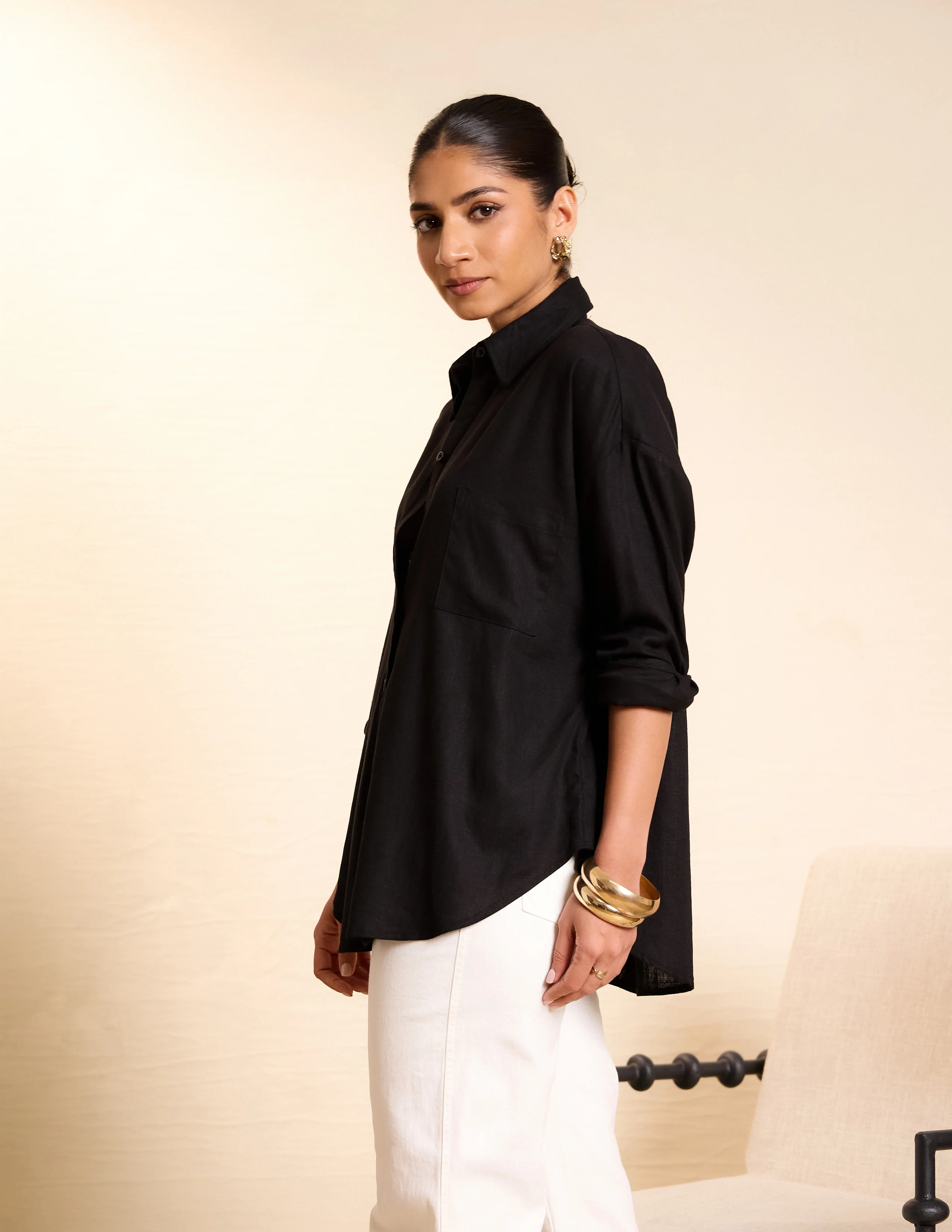 Button Down Oversize Shirt - Image 4
