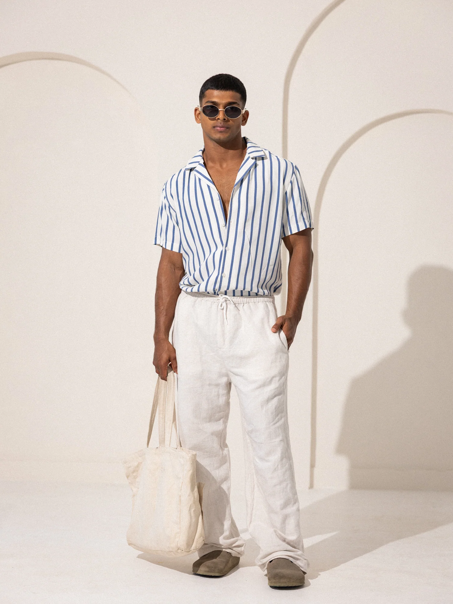 Camp collar oversized shirt - Image 5