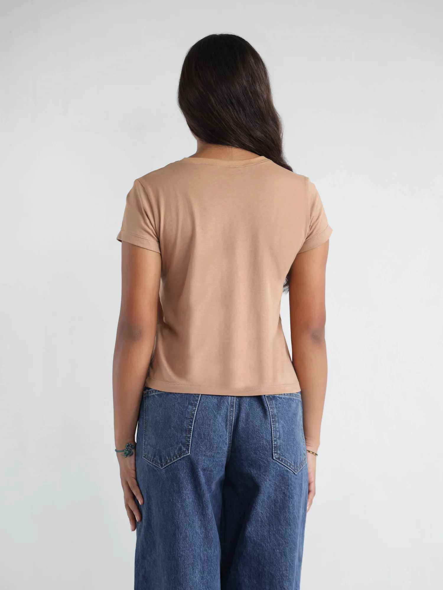 Cap Sleeved Regular Fit T-Shirt - Image 3