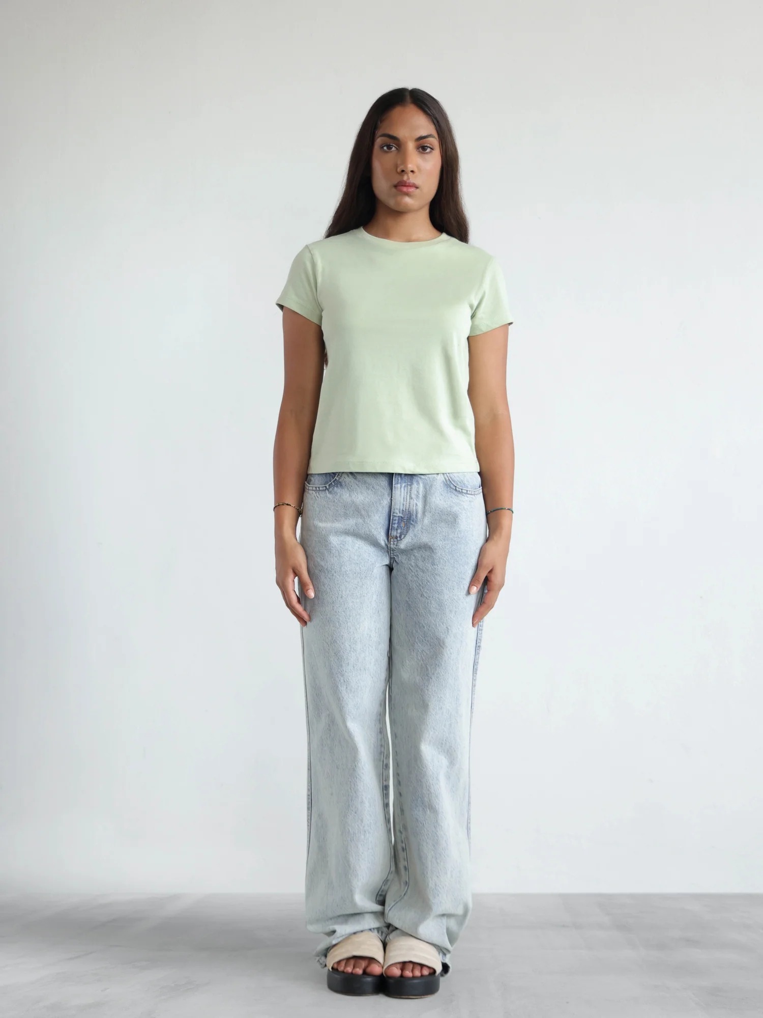 Cap Sleeved Regular Fit T-Shirt - Image 4