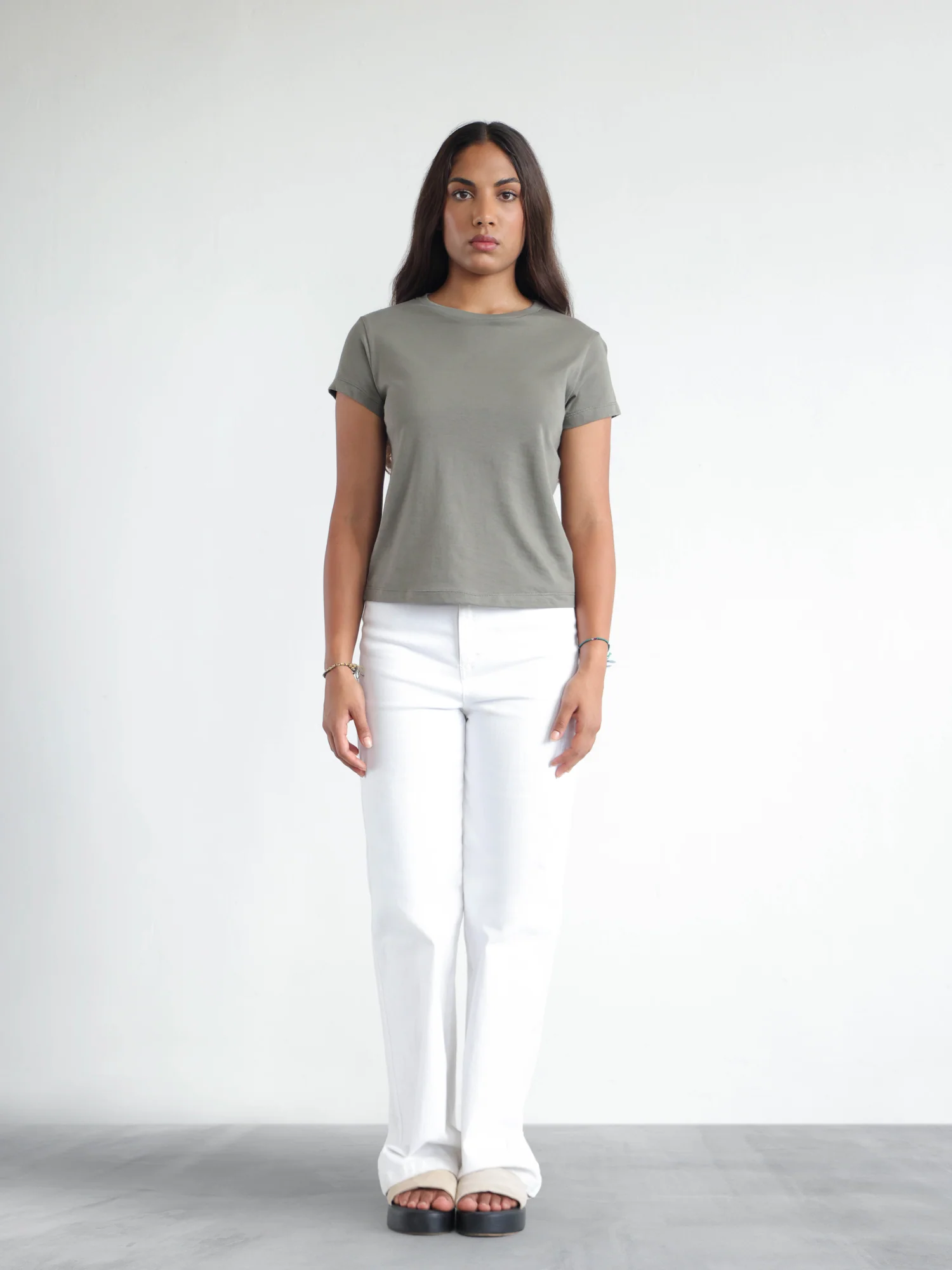 Cap Sleeved Regular Fit T-Shirt - Image 4