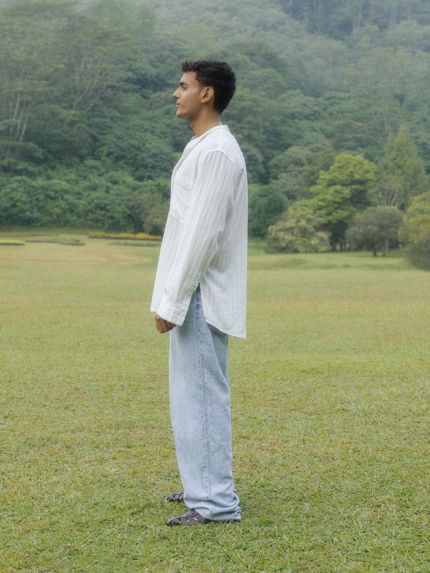 Chinese collar oversized shirt - Image 6