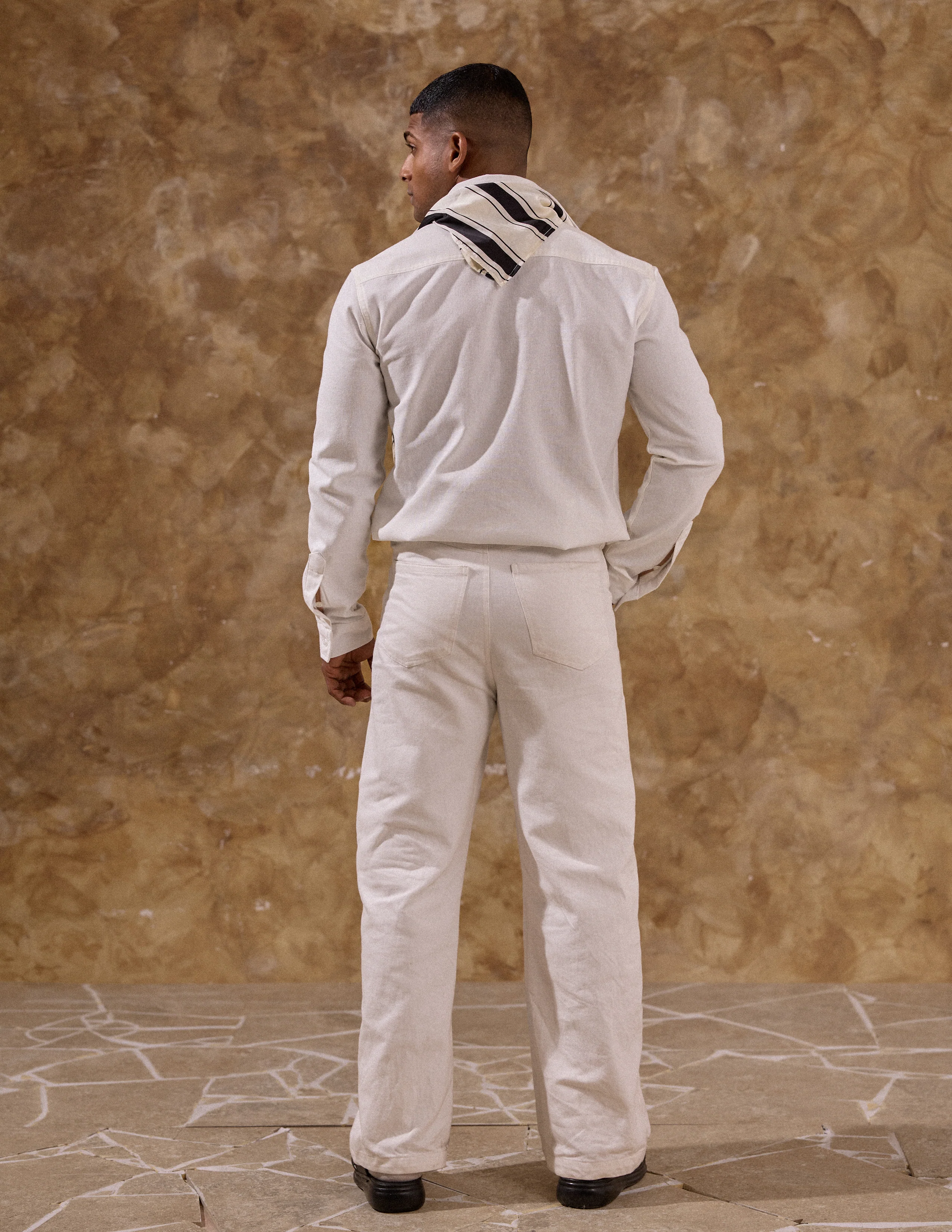Contrast placket stand detail shirt - Image 5