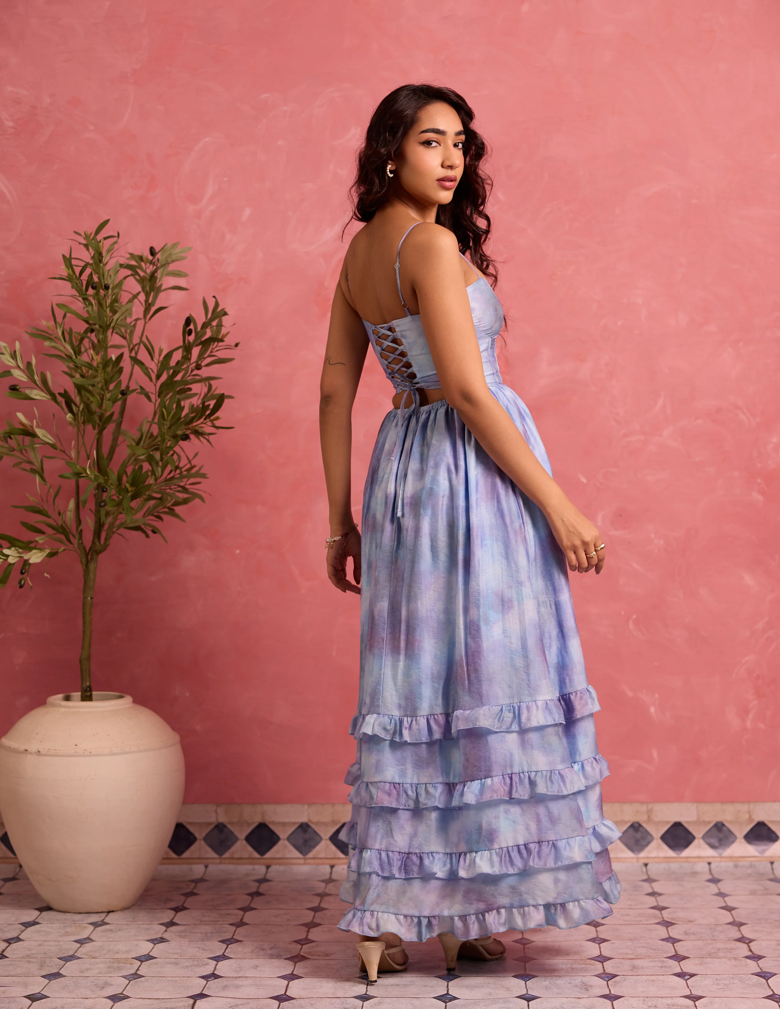 Corset Detail Maxi Dress - Image 4