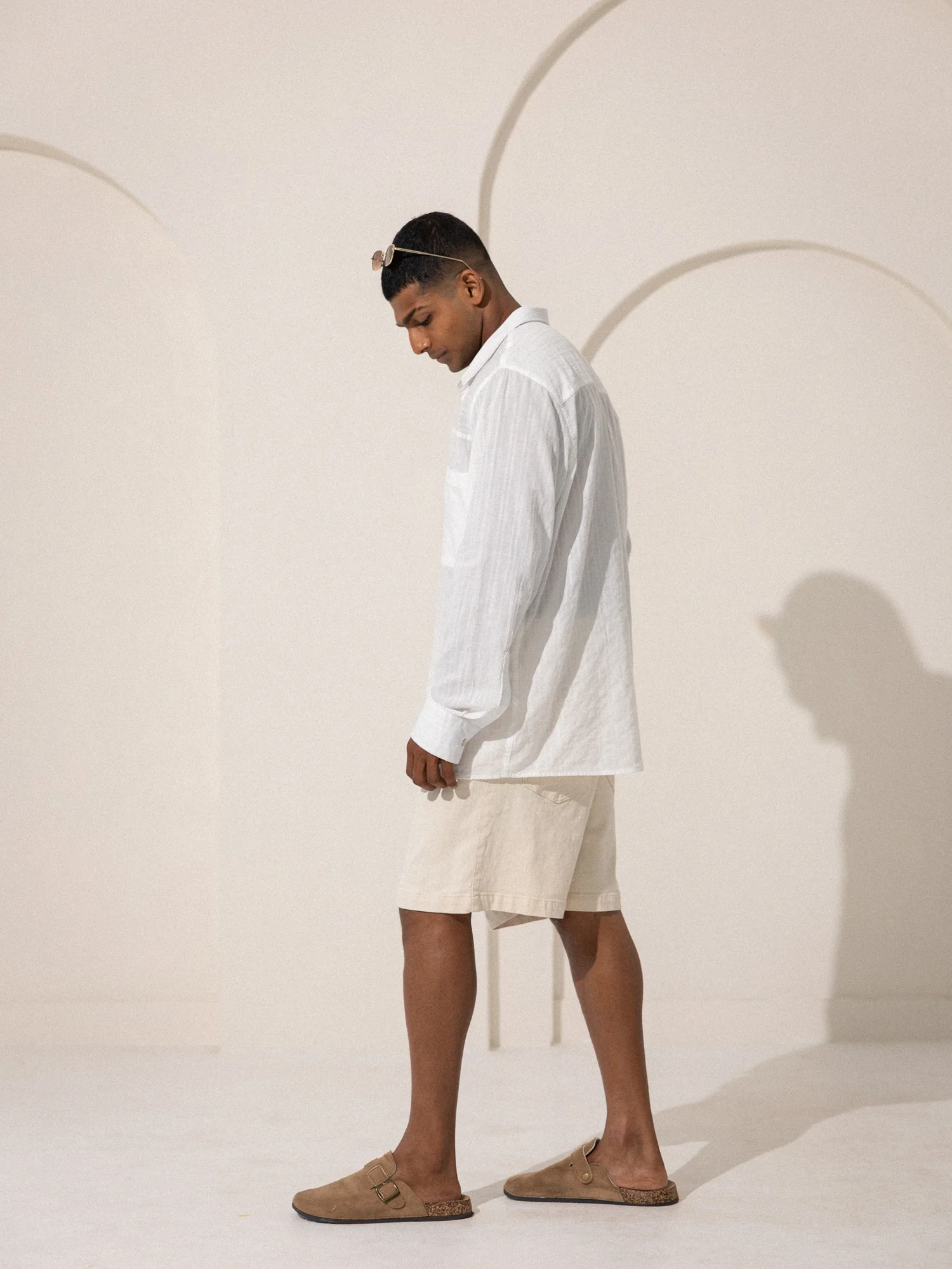 Cut and sew detail chest pocket shirt - Image 4