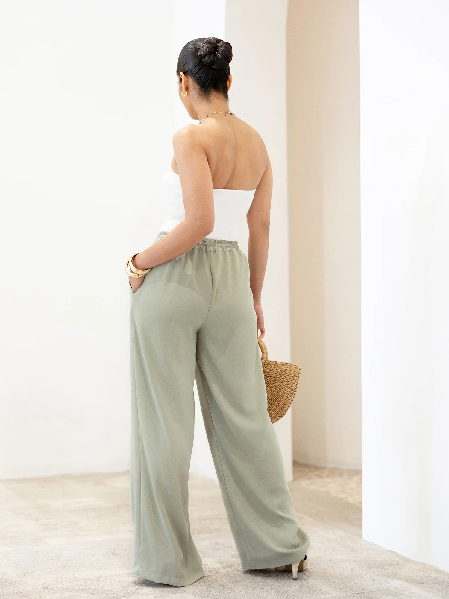 Patch Pocket Detailed Drawstring Pant - Image 3