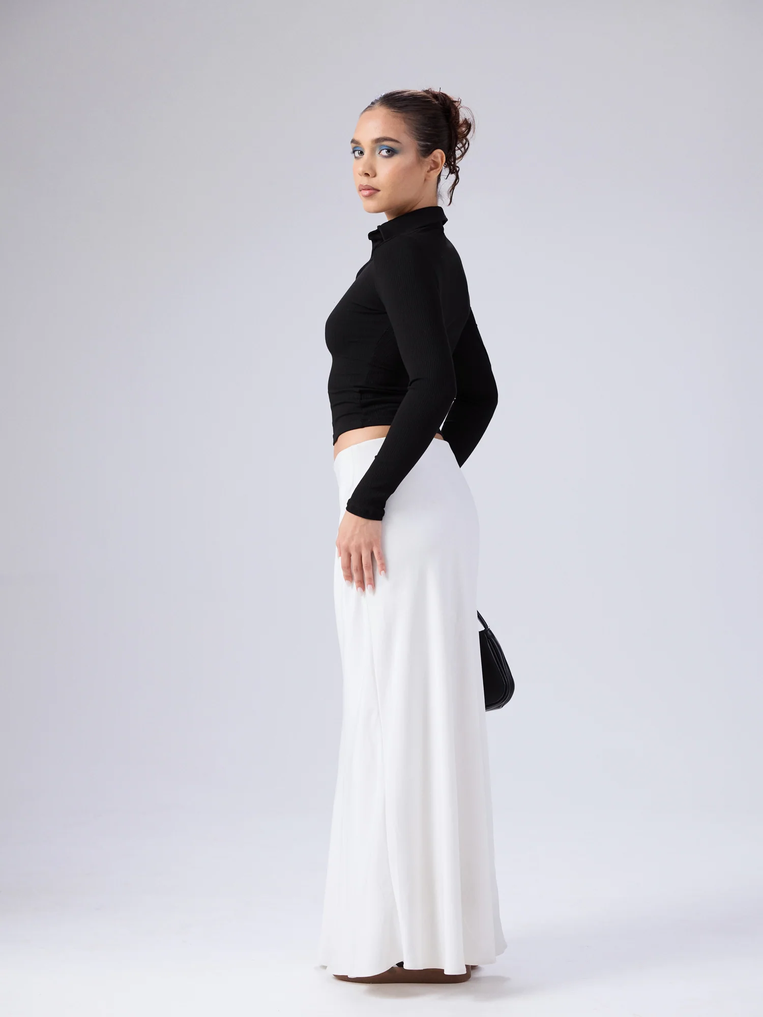 Daphne Collar Detailed Long Sleeved Top - Image 4