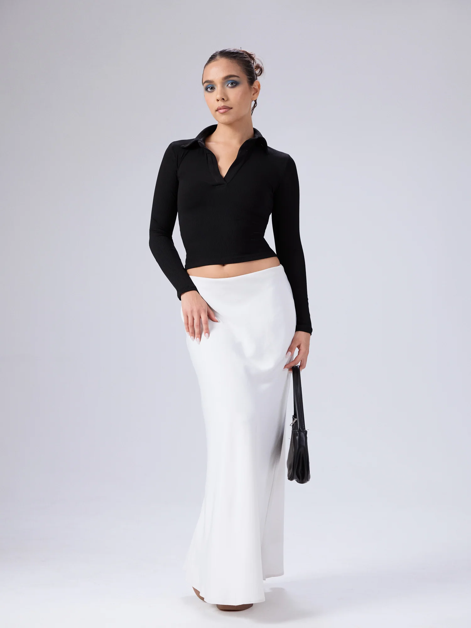 Daphne Collar Detailed Long Sleeved Top - Image 5