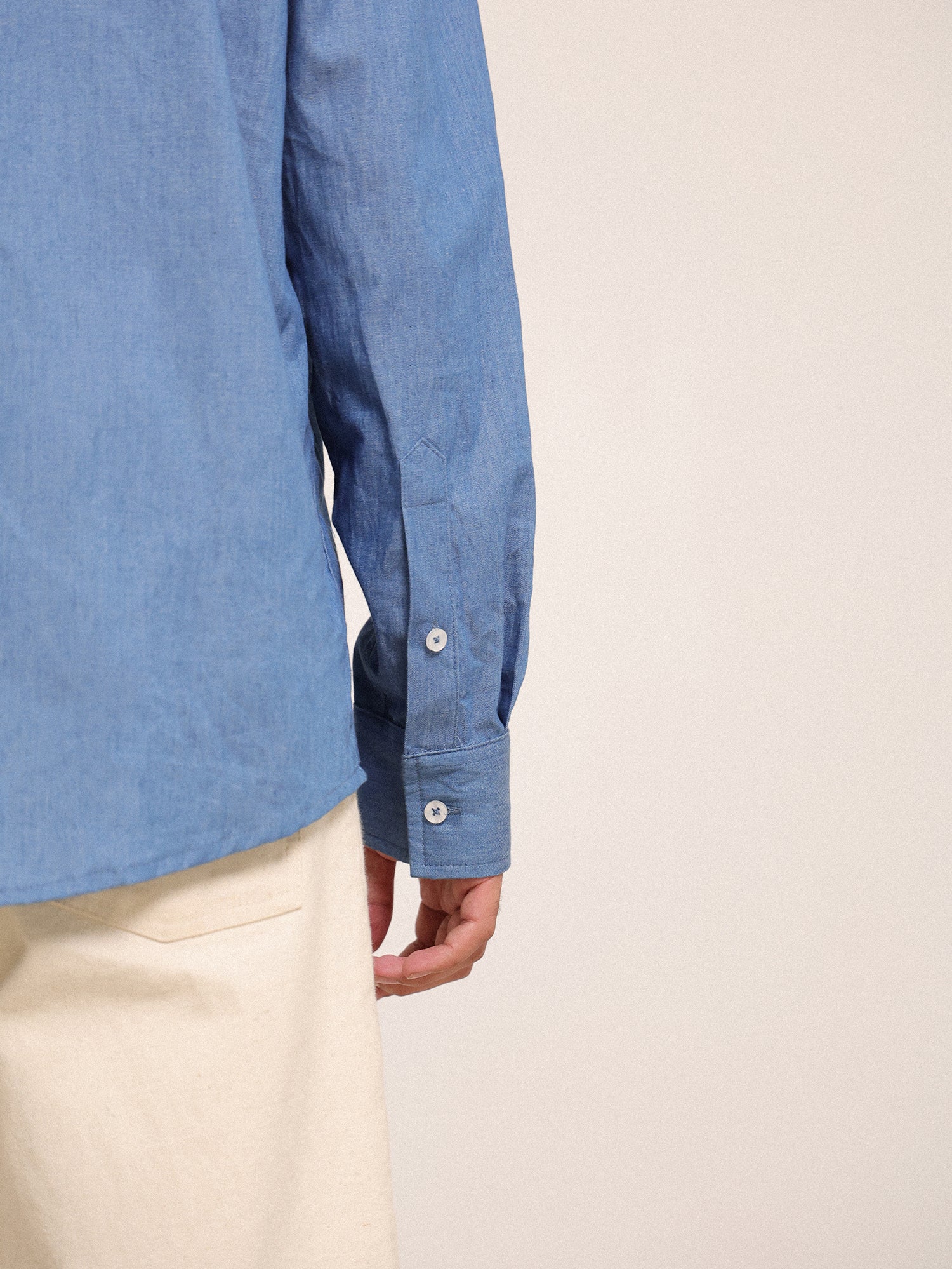Double chest pocket detailed oversized shirt - Image 3