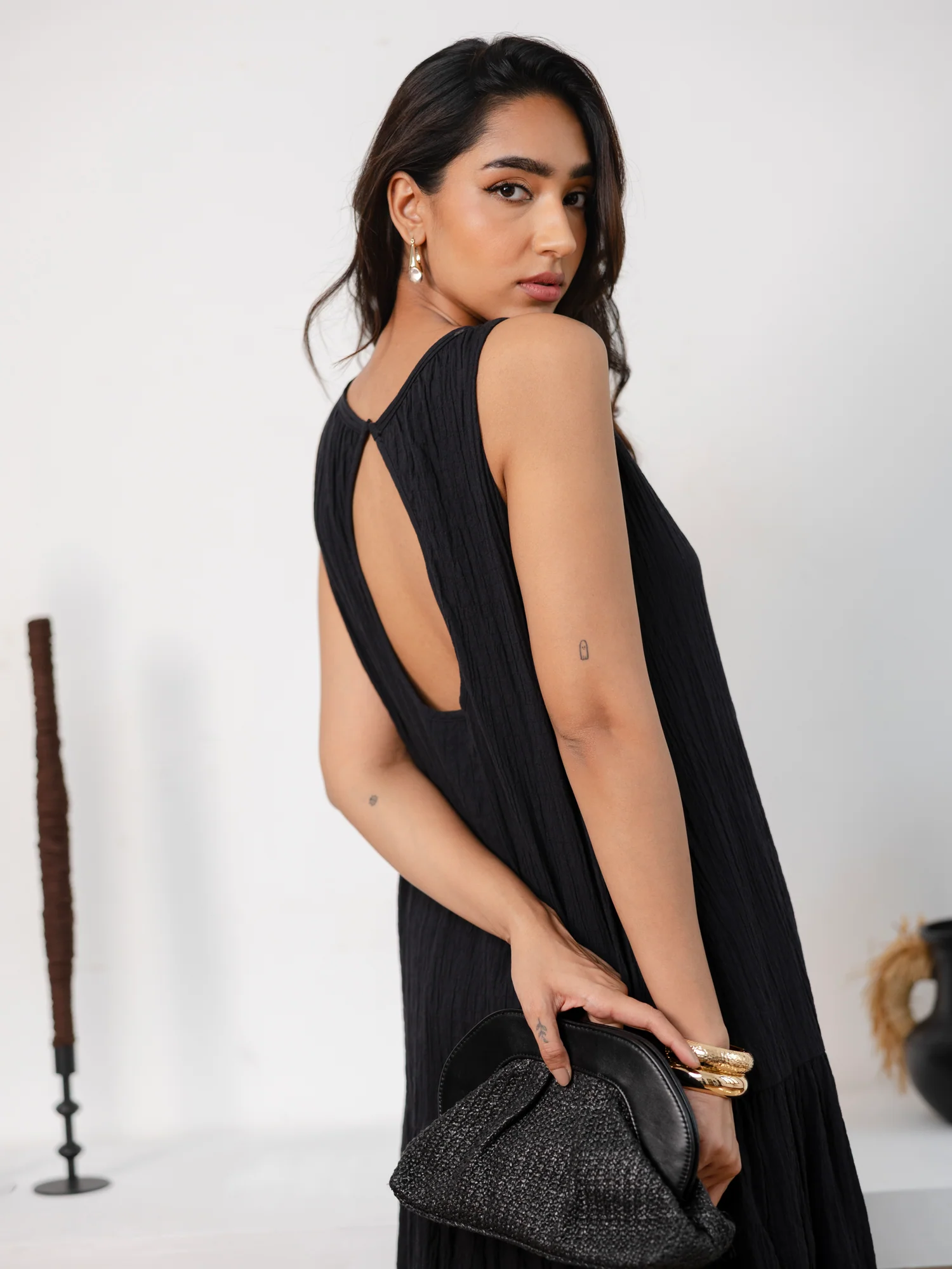Double Key Hole Detail Maxi Dress - Image 3