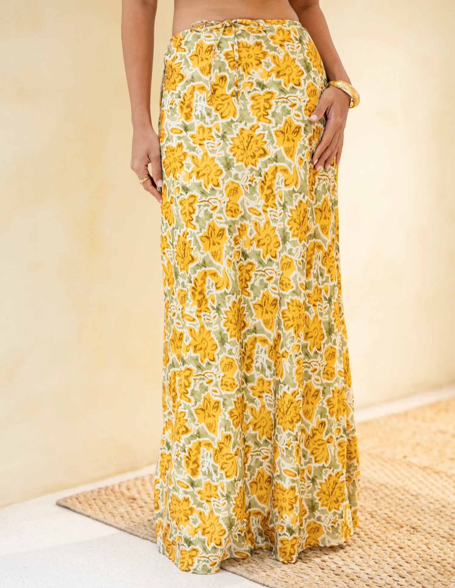 Drawstring Bias Skirt - Image 2