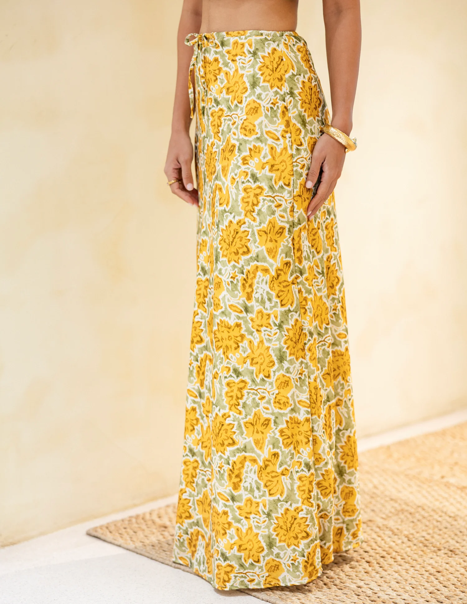 Drawstring Bias Skirt - Image 3