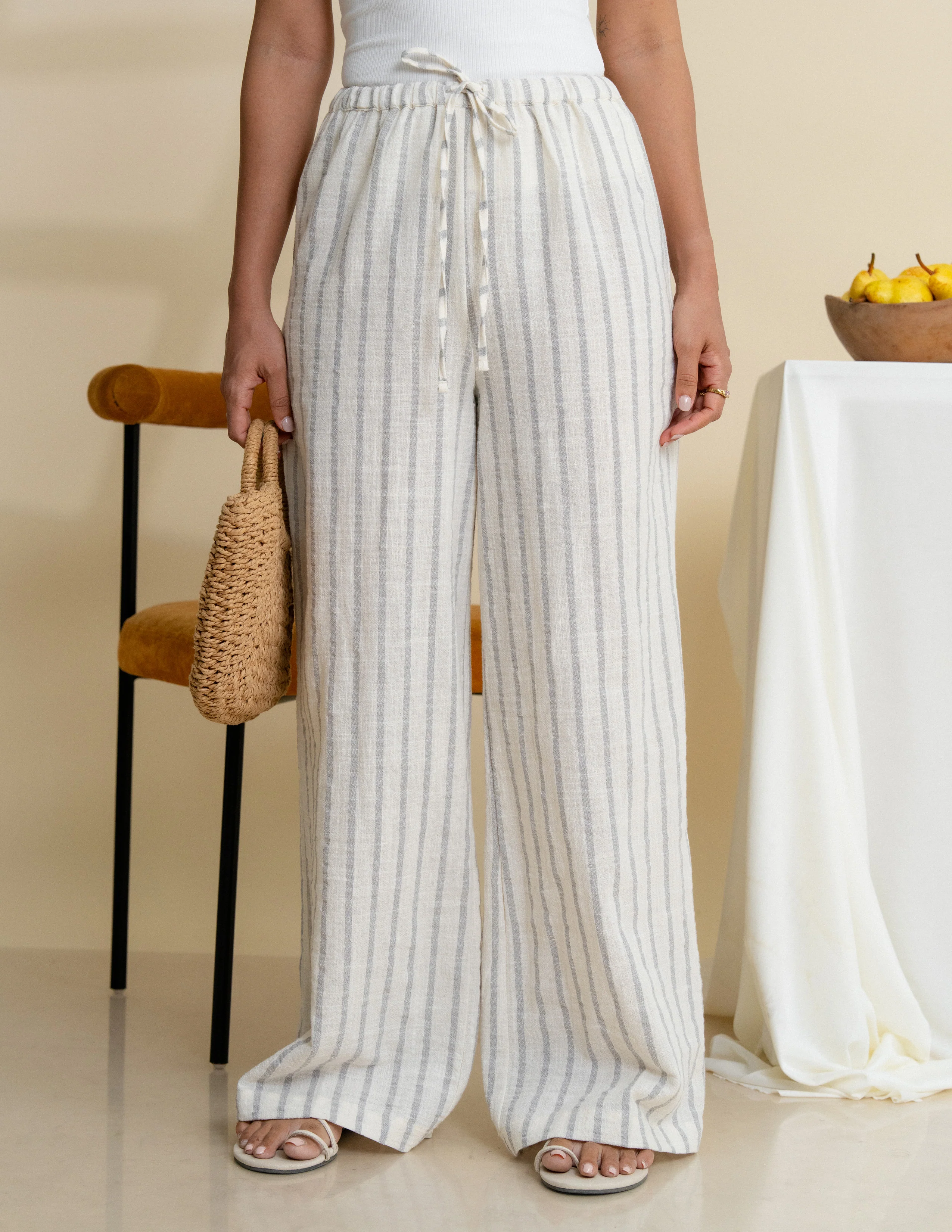 Drawstring Stripe Pant - Image 3