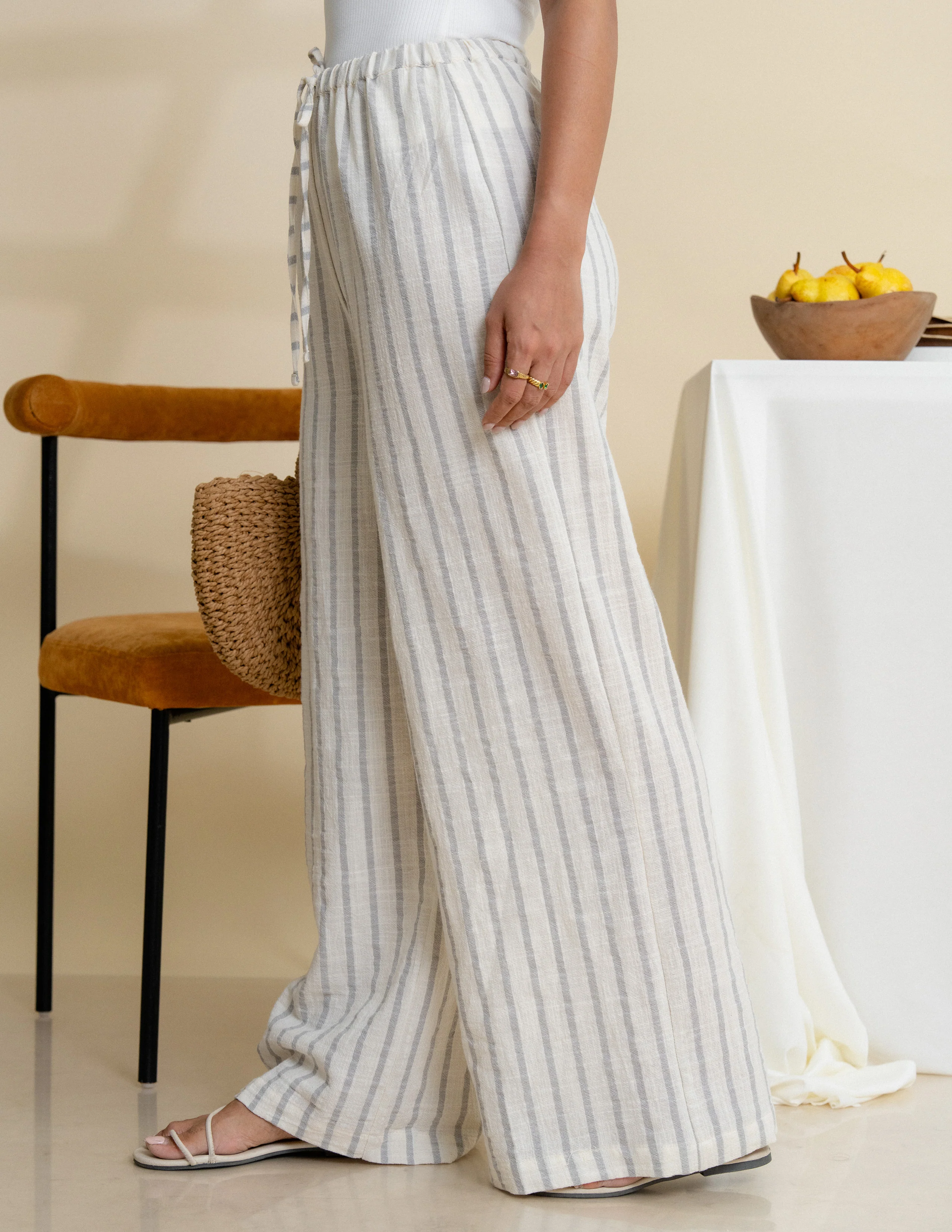 Drawstring Stripe Pant - Image 4