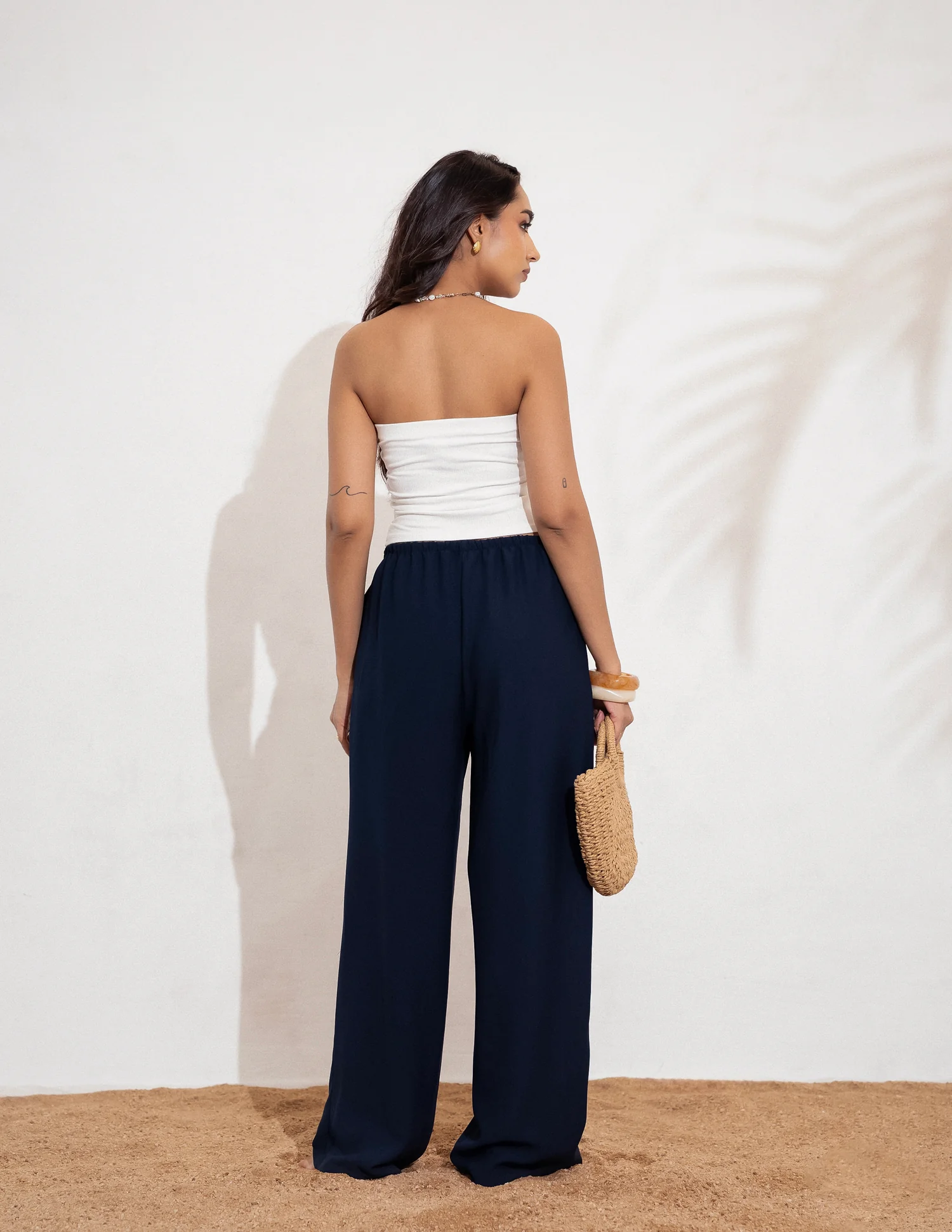Drawstring Wide Leg Pant - Image 3