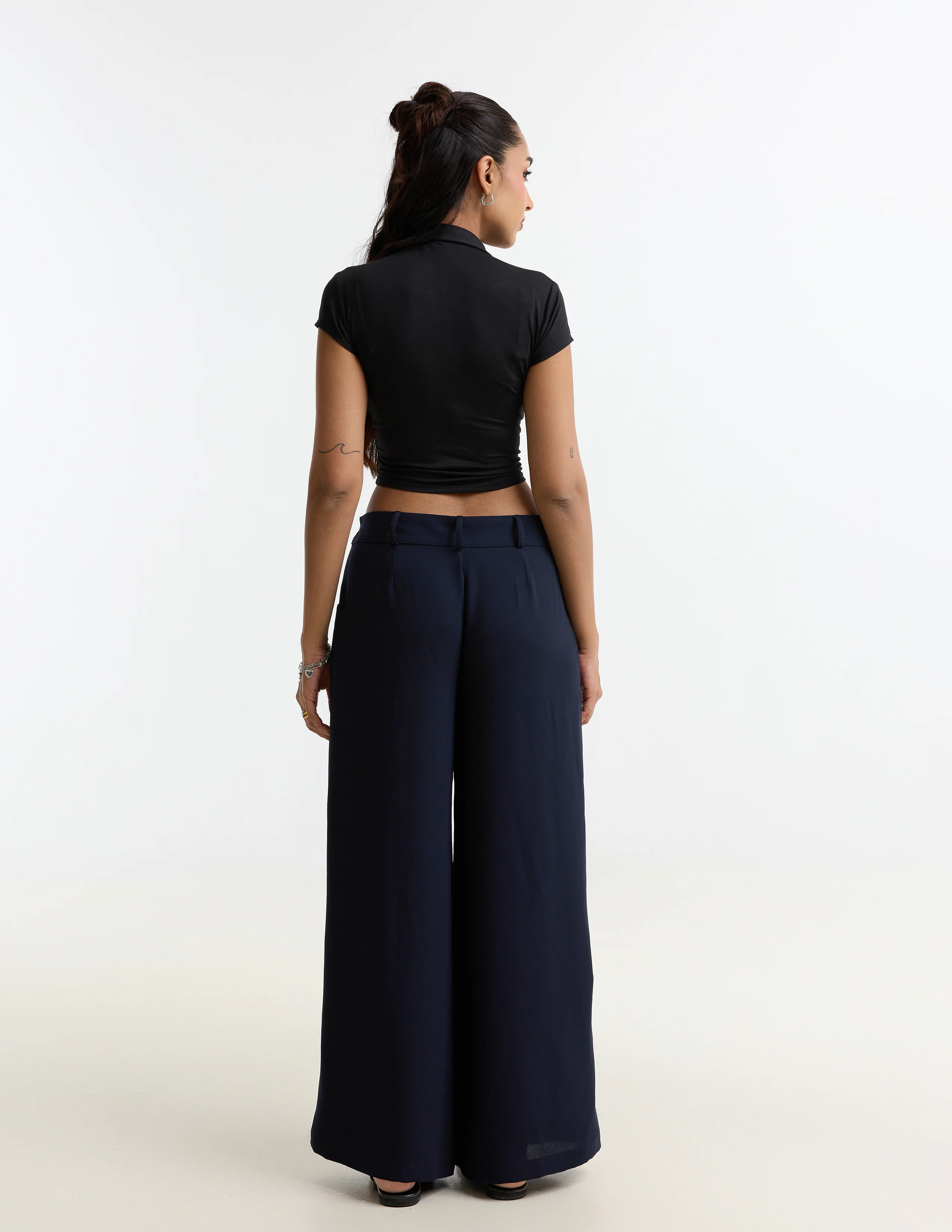 Drawstring Wide Leg Pant - Image 2
