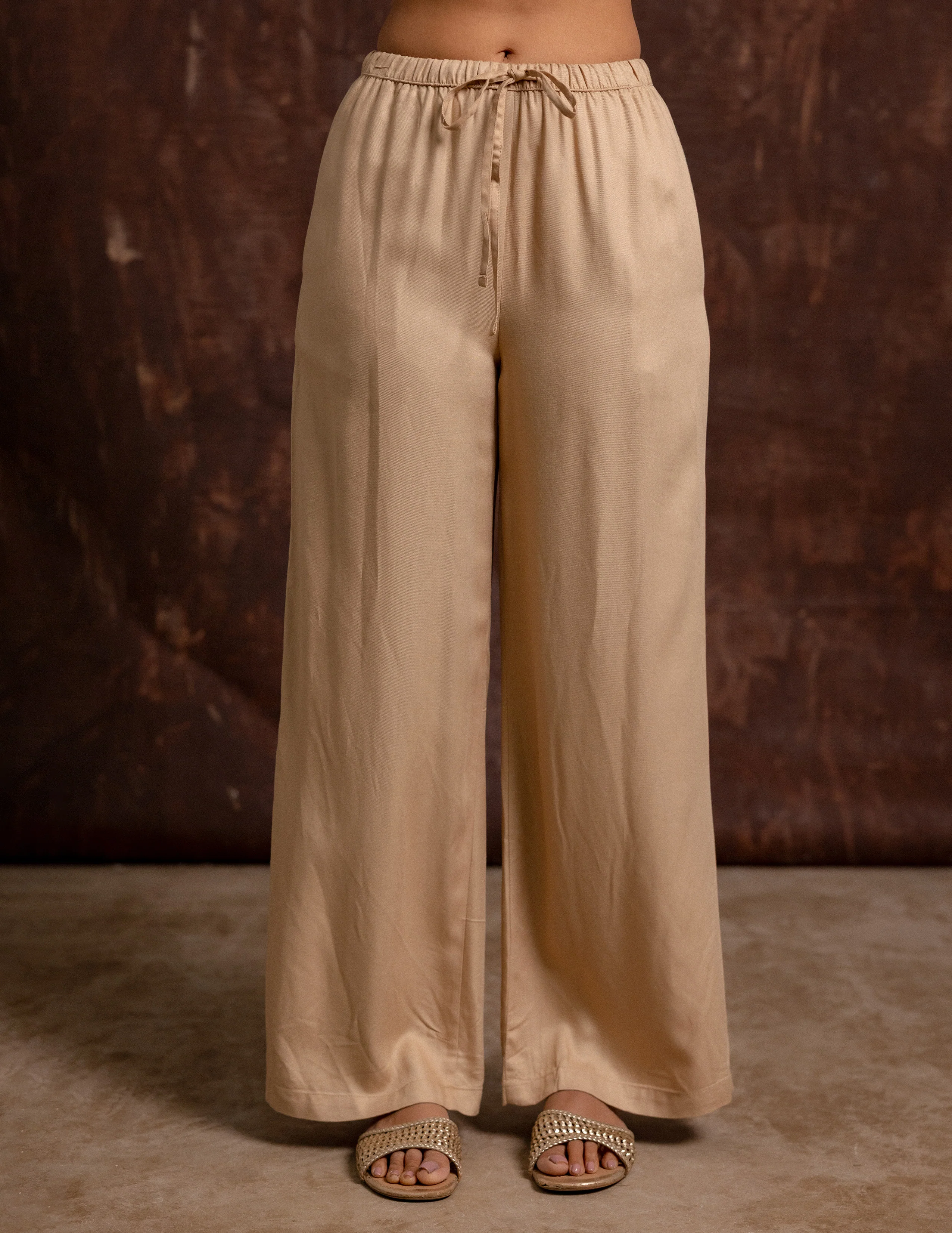 Drawstring Wide Leg Pant - Image 2