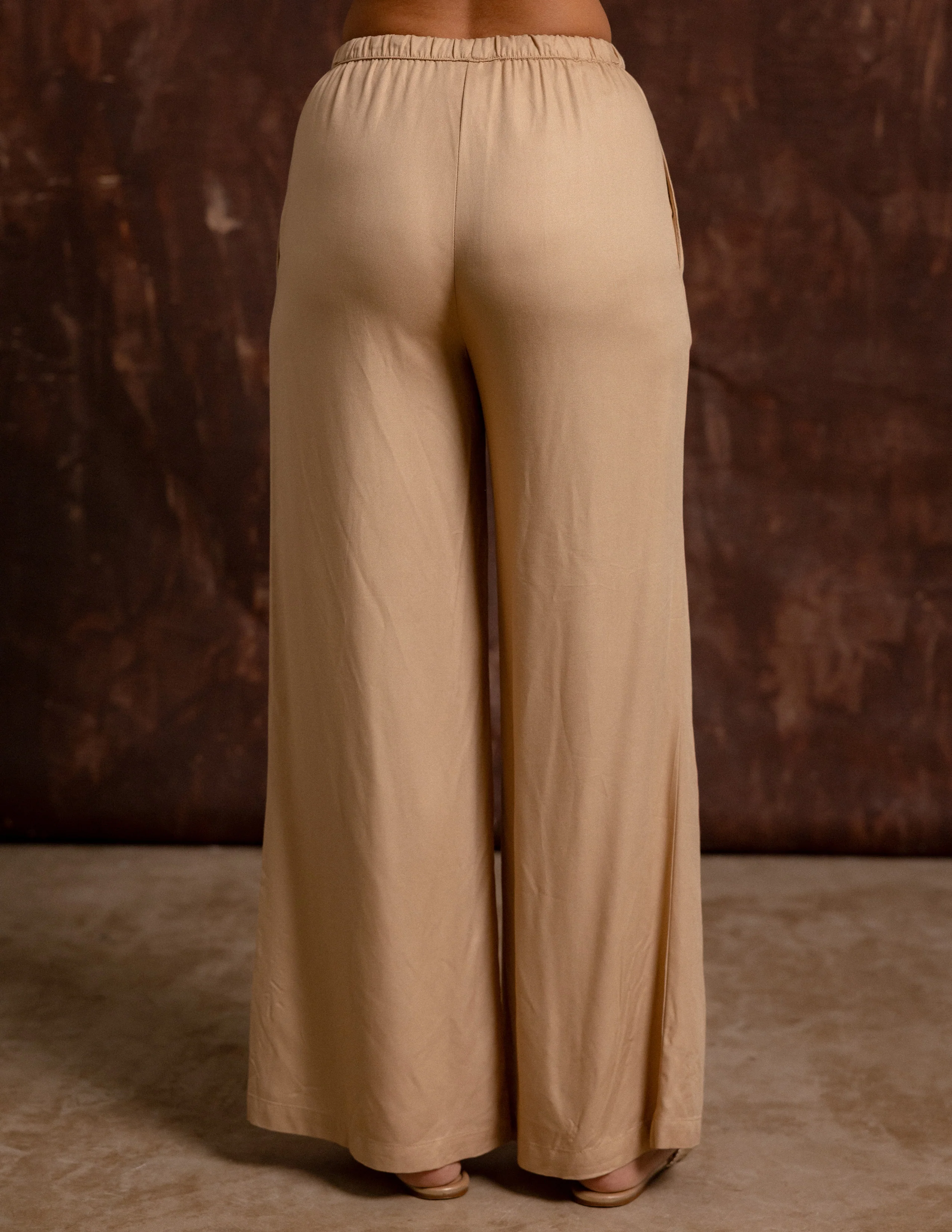 Drawstring Wide Leg Pant - Image 4