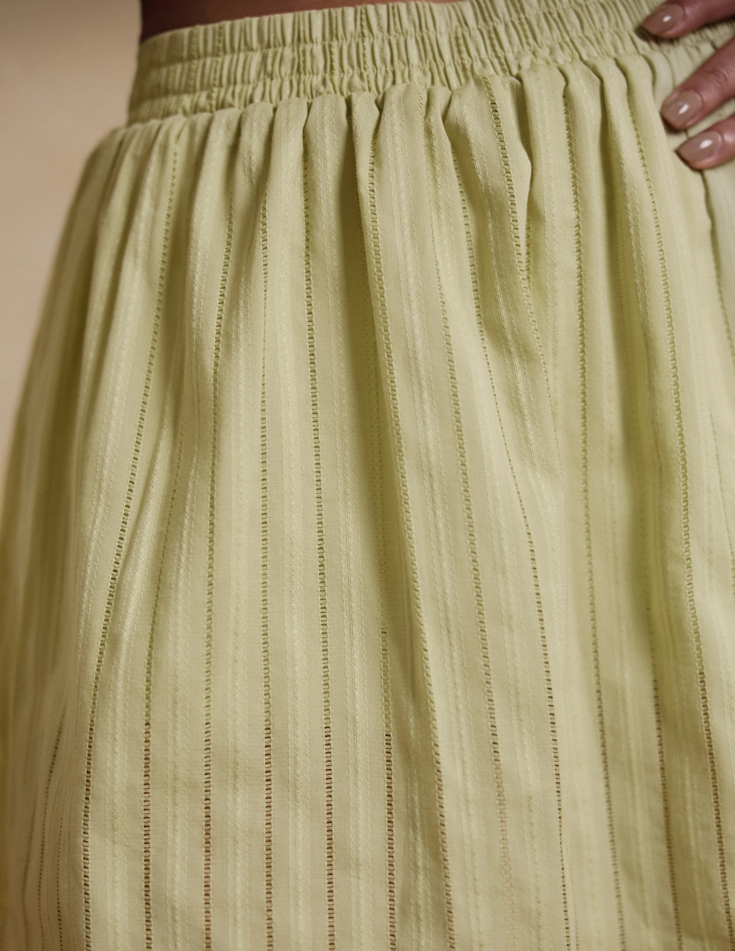 Elasticated Mini Skirt - Image 2
