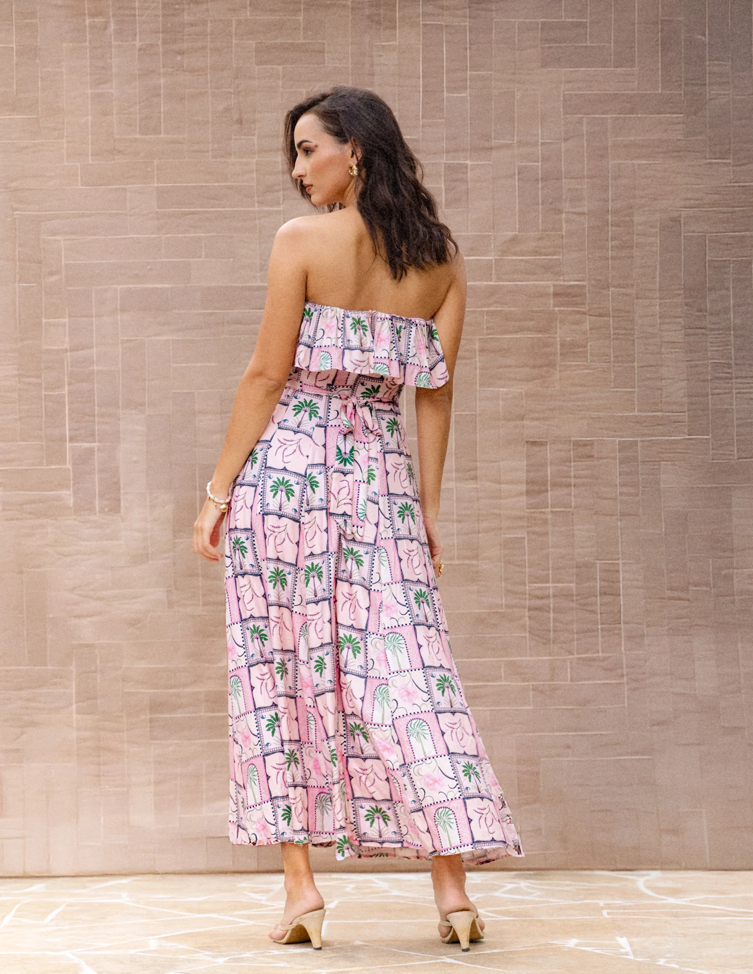 Frill Detailed Tube Dress - Image 2