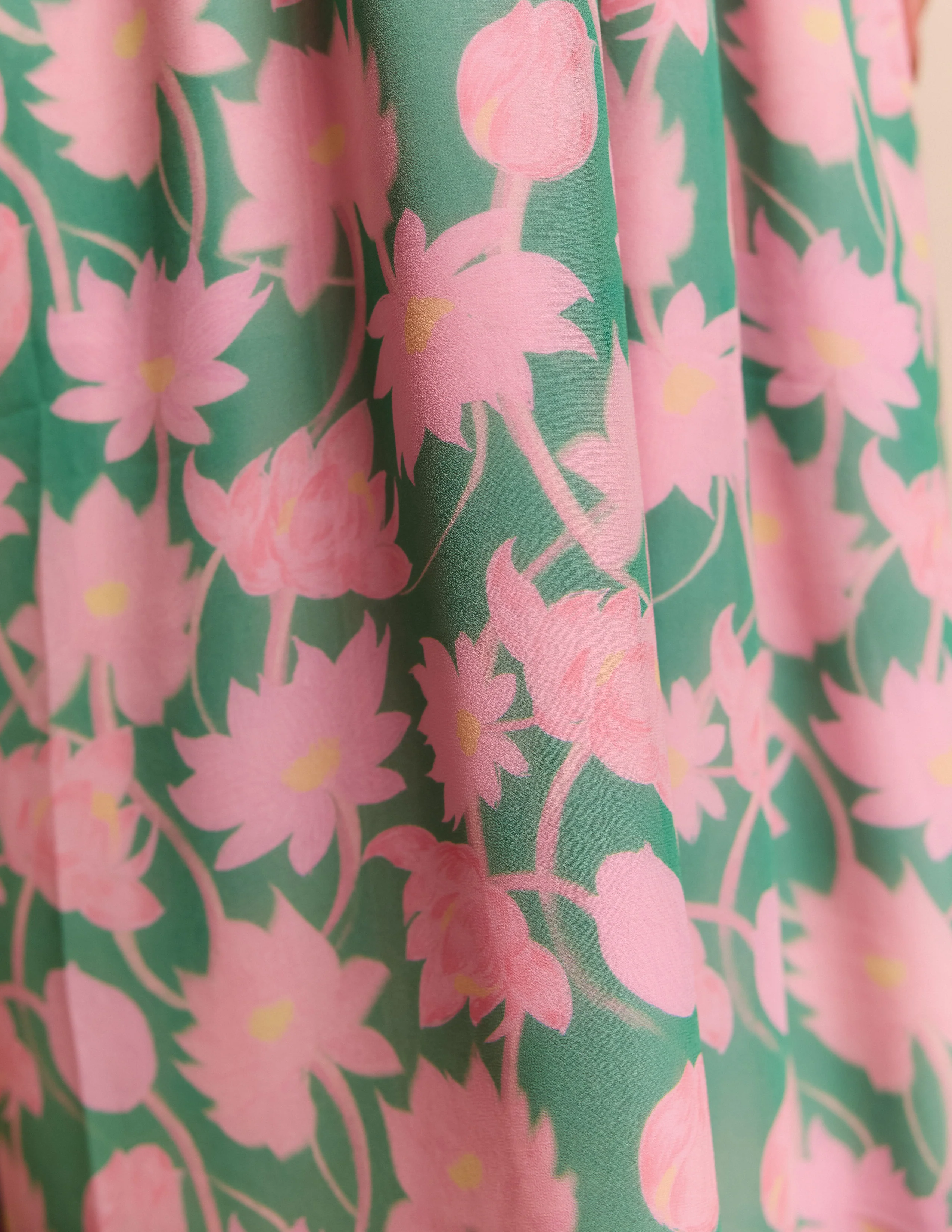 Front Bustier Tie Up Printed Maxi Dress - Image 2