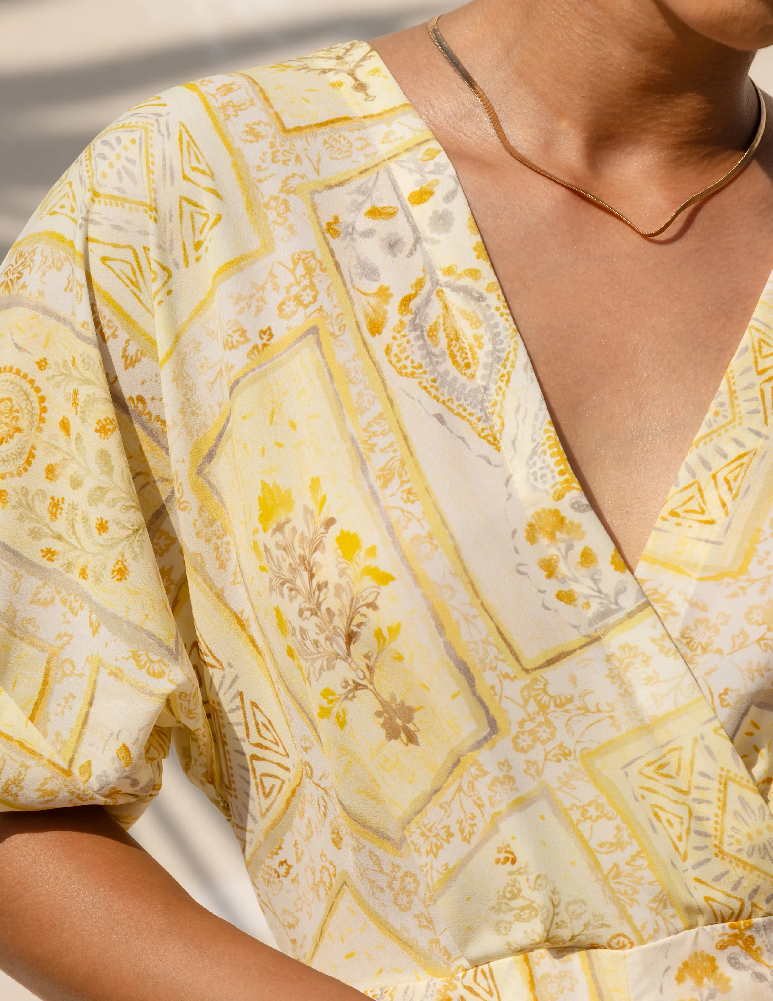 Front Overlapped Pannel Detailed Maxi Dress - Image 2