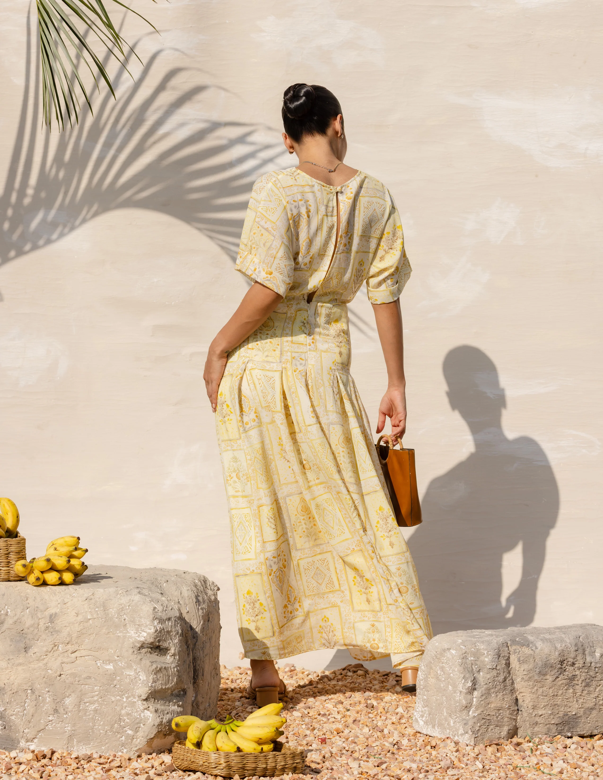 Front Overlapped Pannel Detailed Maxi Dress - Image 4