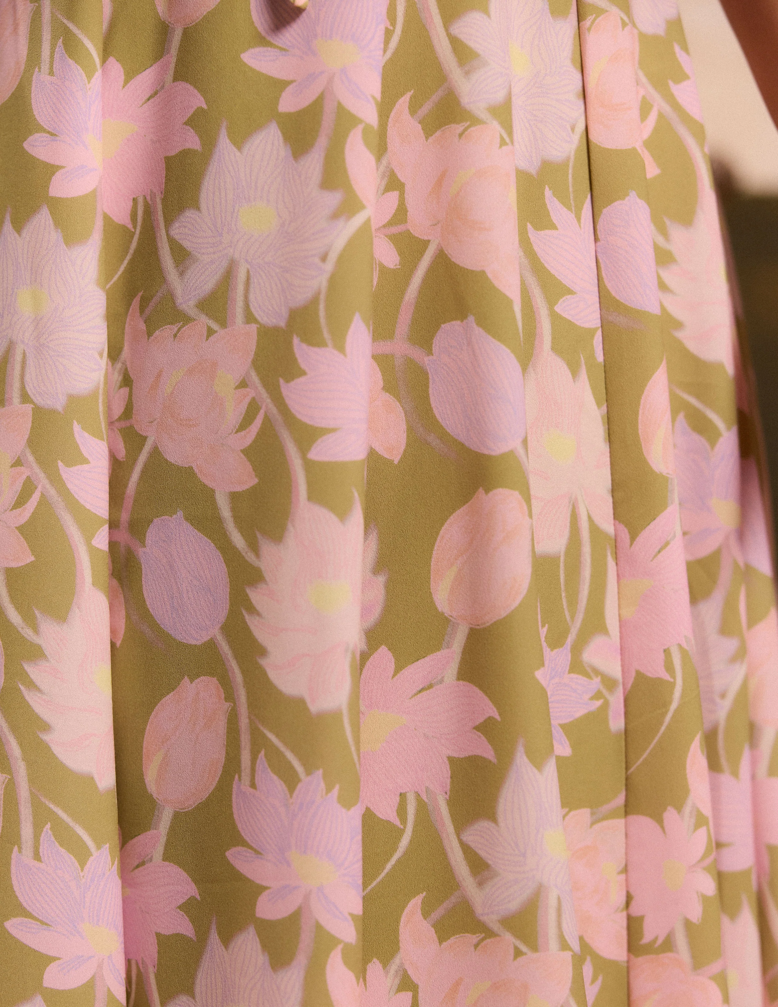 Front Ruched Flared Maxi Dress - Image 2