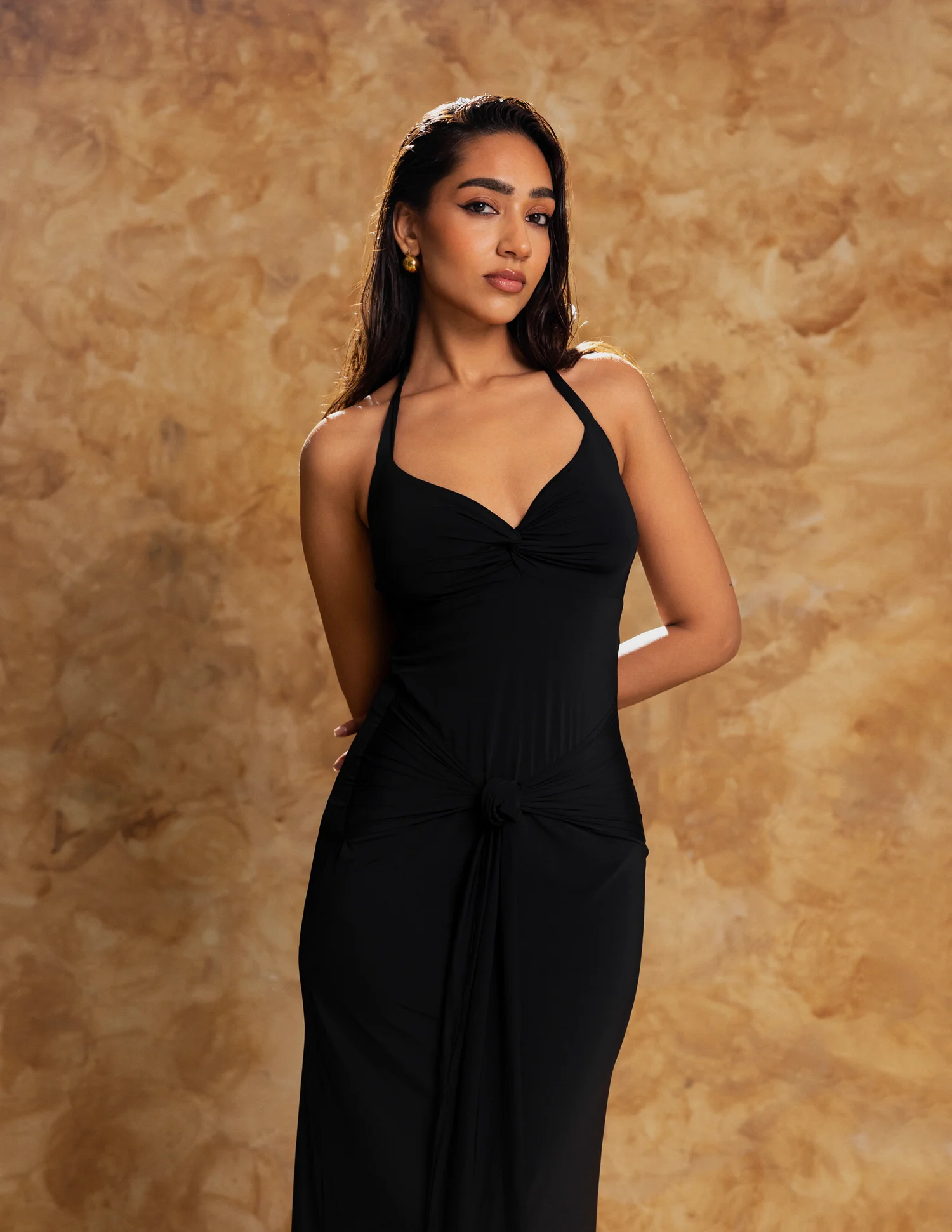 Front Twisted Maxi Dress - Image 2
