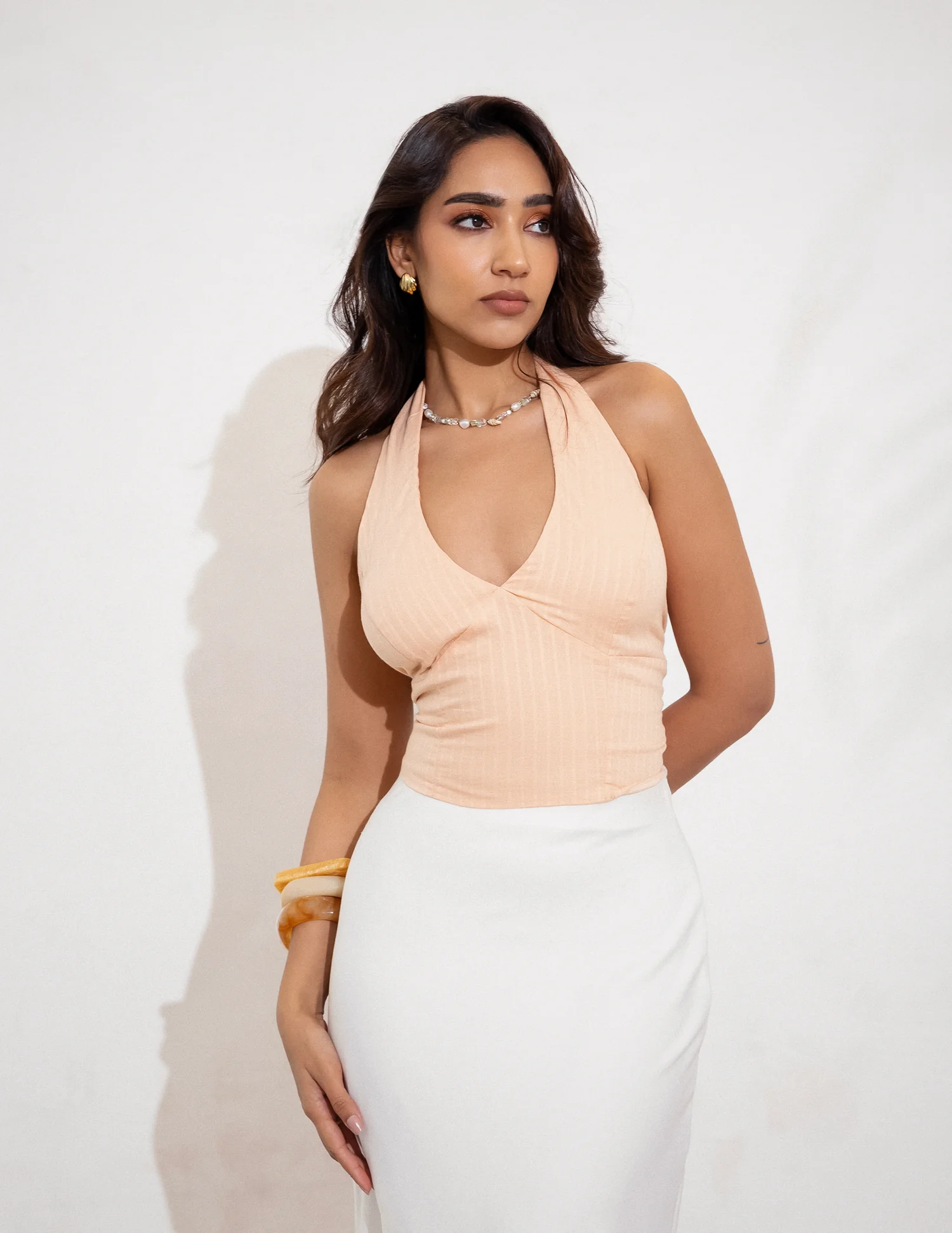 Halter Neck Back Tieup Top