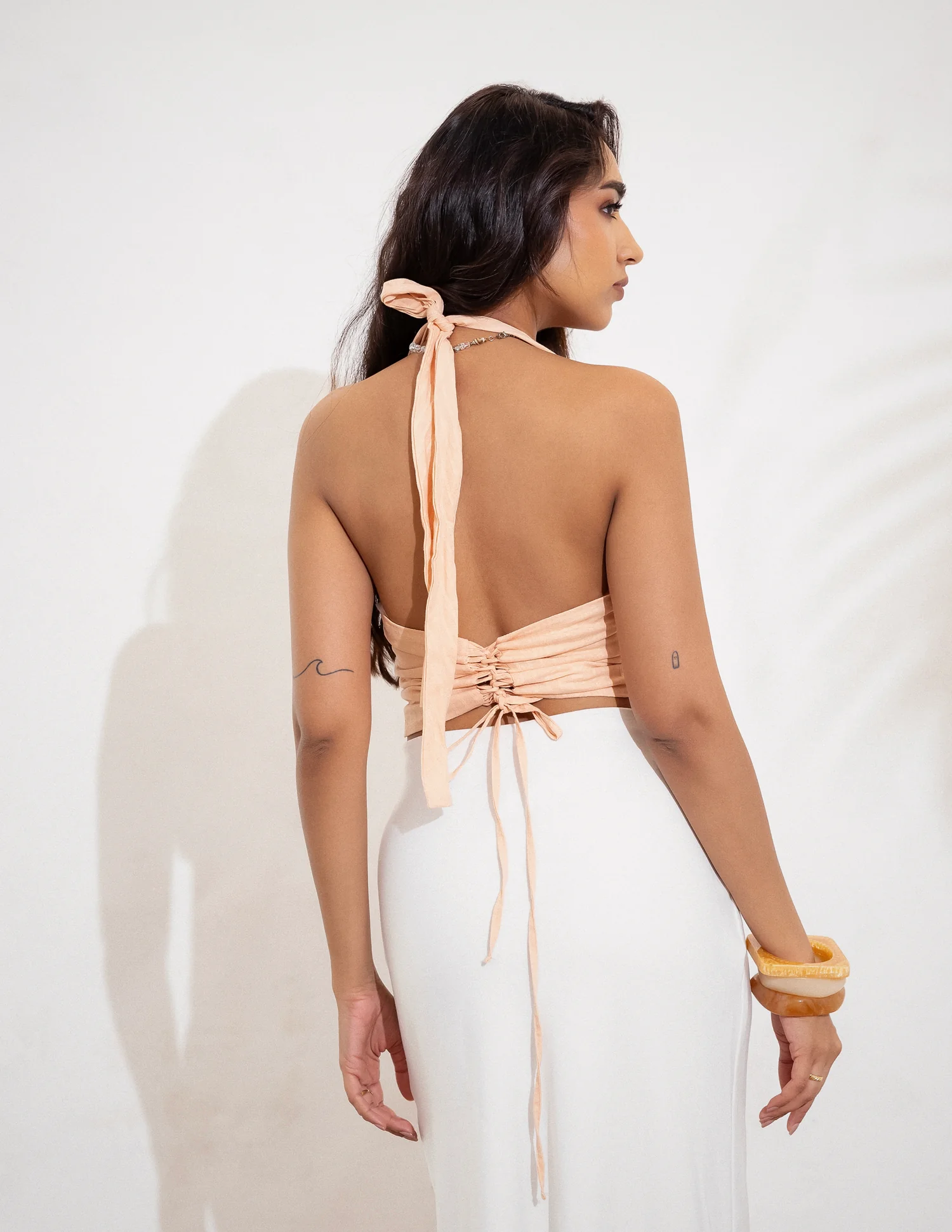 Halter Neck Back Tieup Top - Image 2