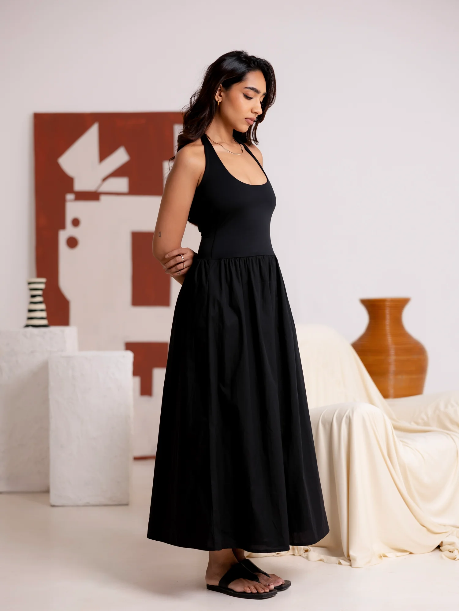 Halter Neck Maxi Dress - Image 3