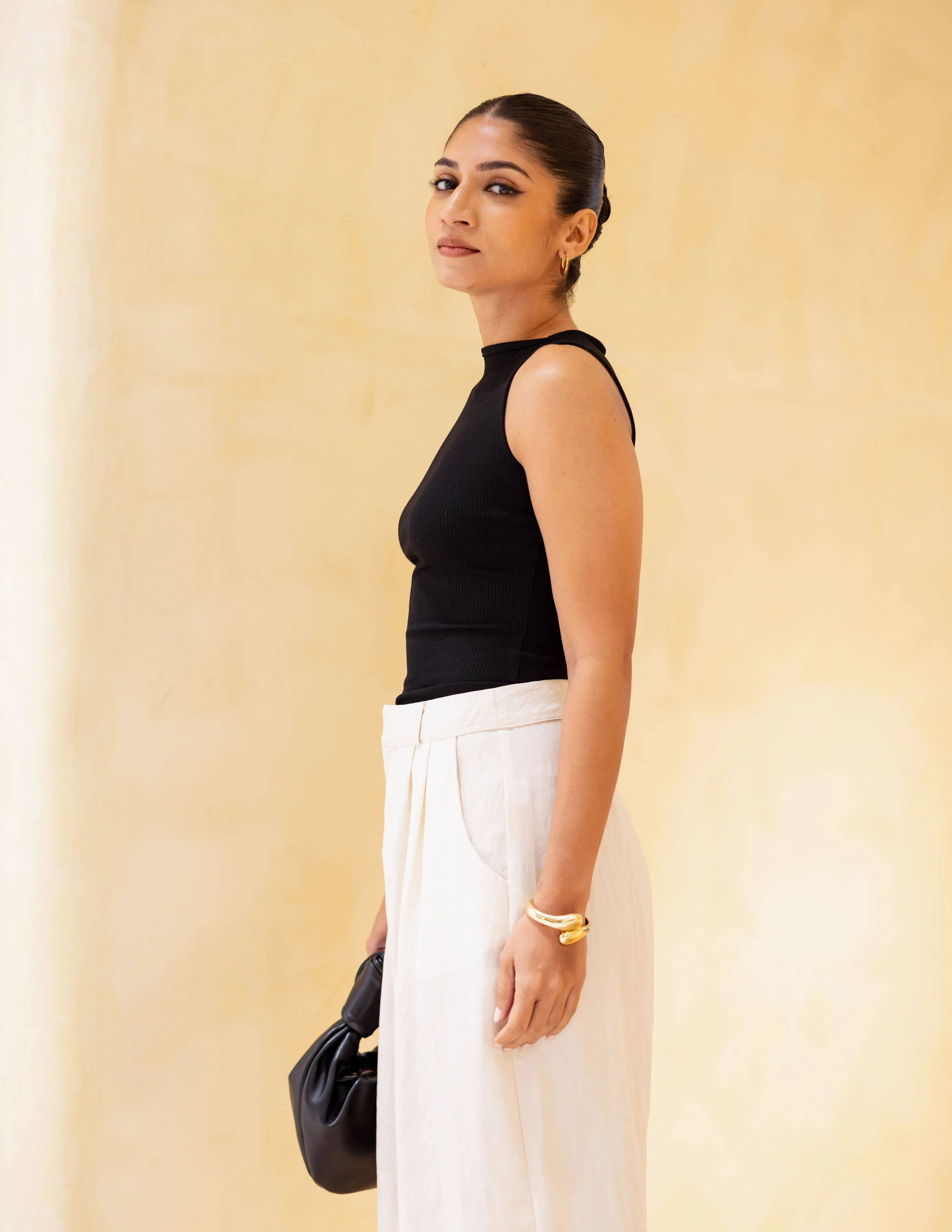 High Neck Sleeveless Fitted Top - Image 4