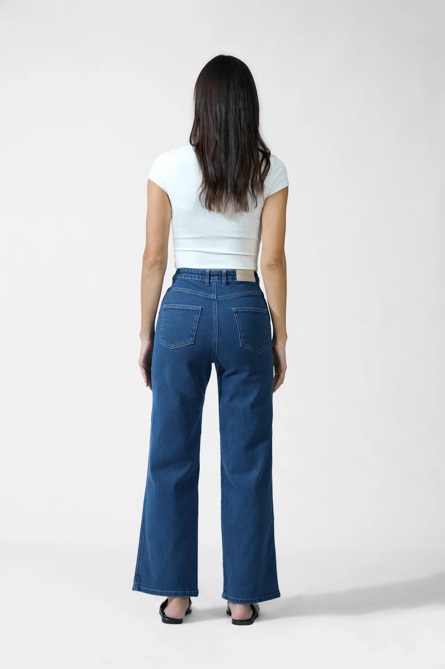 High Waist Straight Leg Denim Jean - Image 6